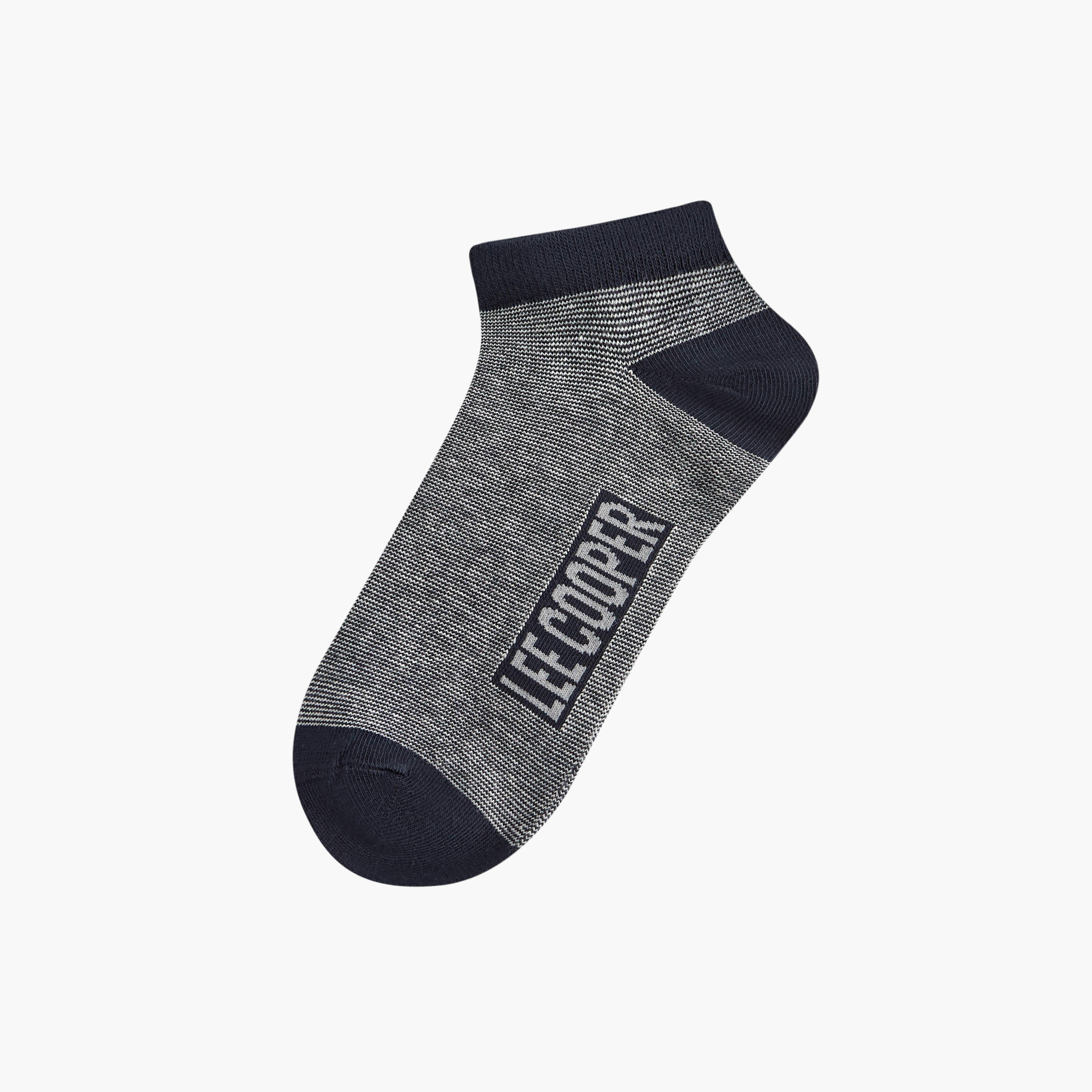 Lee Cooper Printed Non Terry Ankle Lenght Socks - Set of 5-men-socks-image-2
