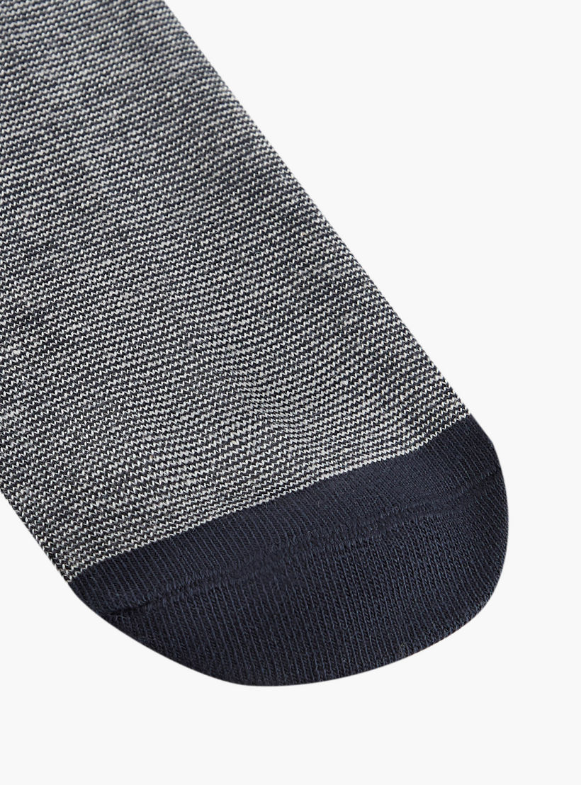 Lee Cooper Printed Non Terry Ankle Lenght Socks - Set of 5-men-socks-image-3