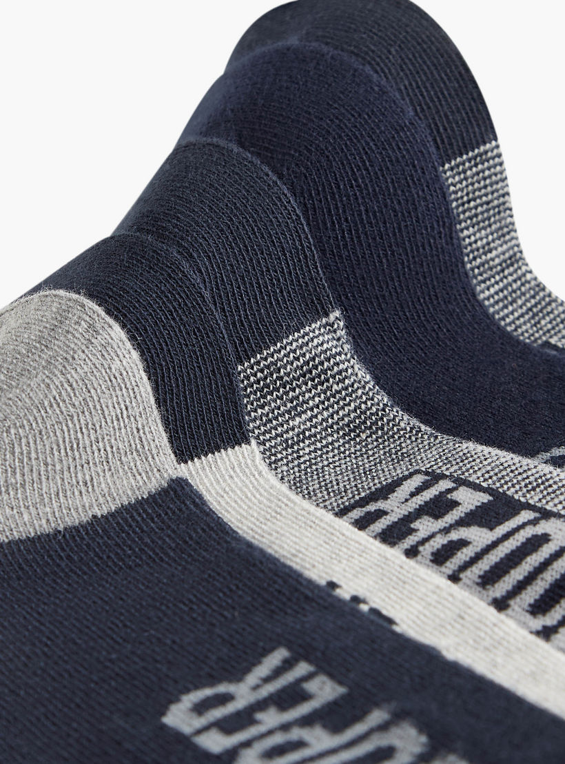 Lee Cooper Printed Non Terry Ankle Lenght Socks - Set of 5-men-socks-image-4