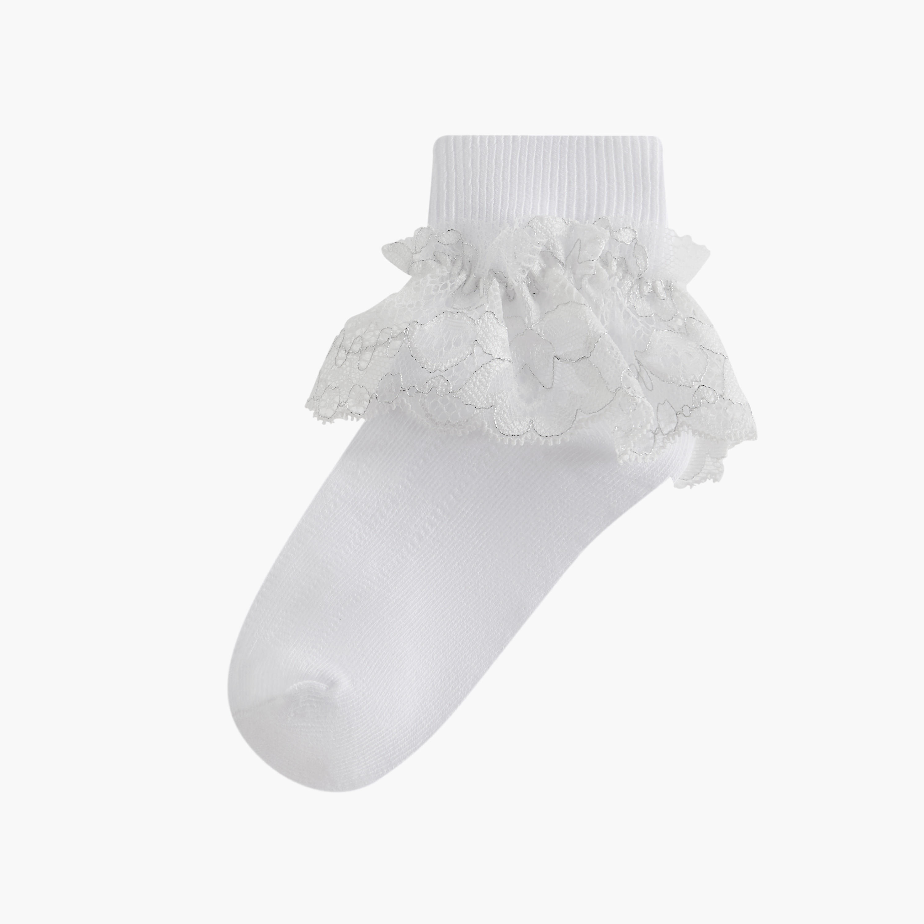 طقم جوارب غير وبرية 3 أزواج بطول الكاحل من ليتل ميسي-girls-accessories-socks-image-2