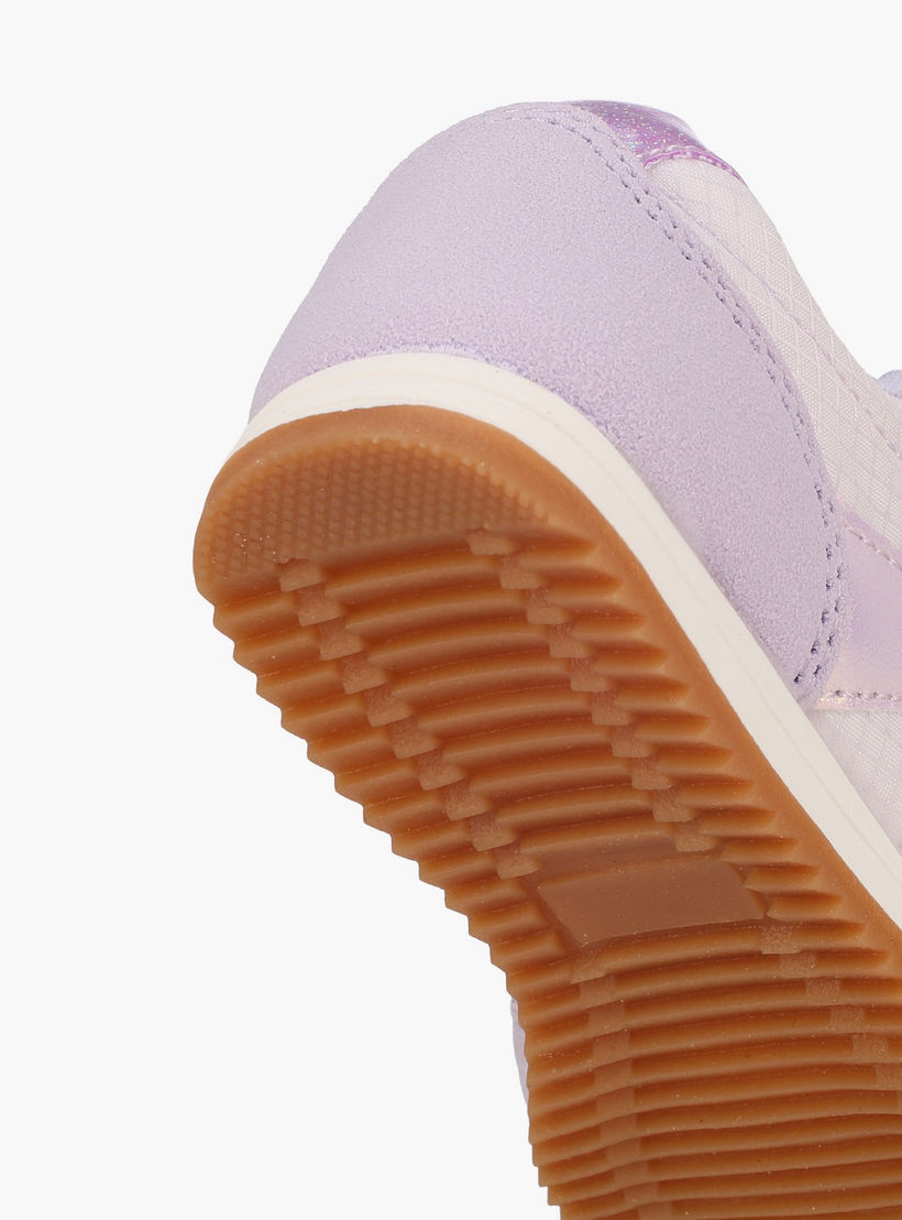 حذاء سنيكرز بشريط إغلاق لاصق وزينة زهور للبنات من جونيورز-girls-shoes-sneakers-image-5