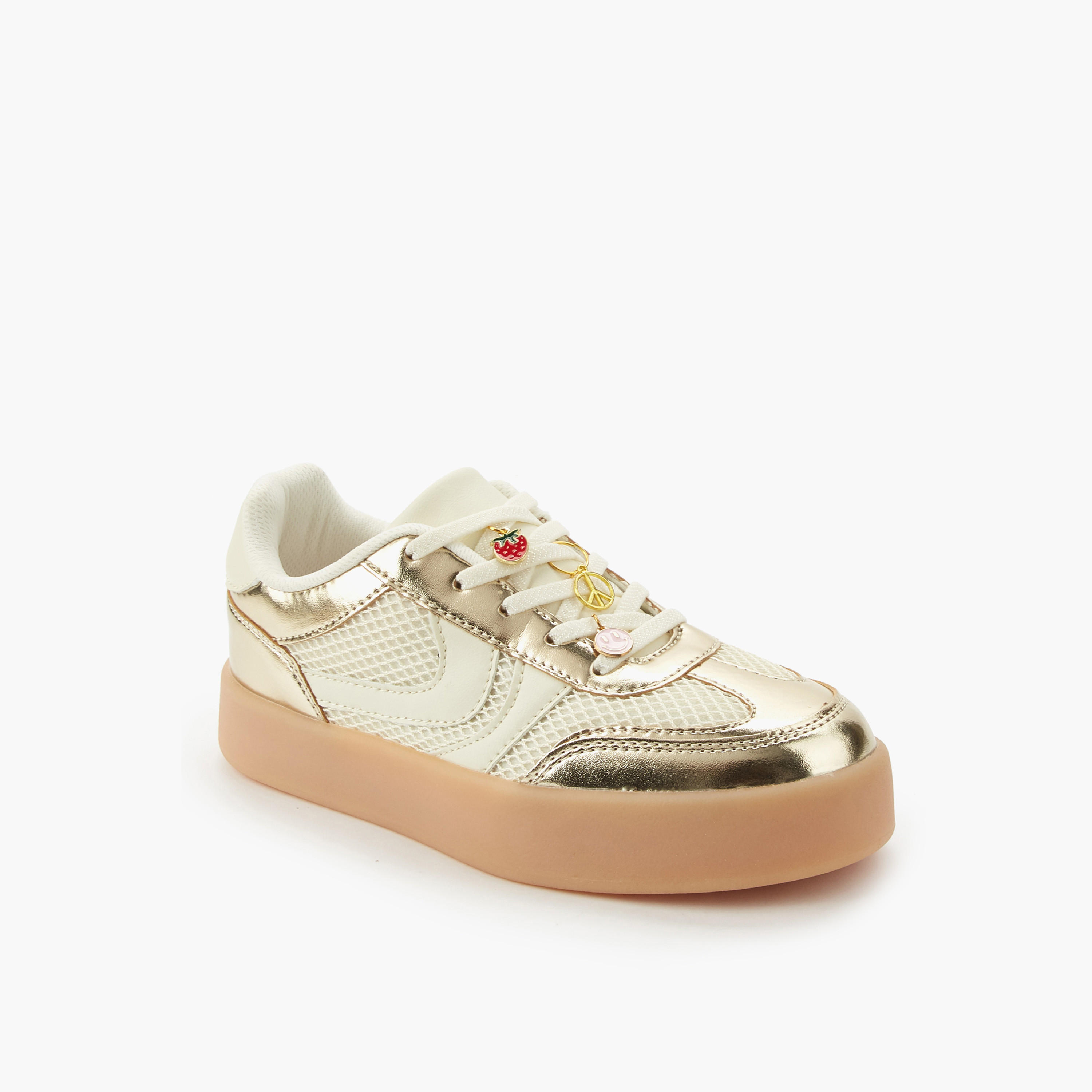 Little Missy Girls Lace-Up Sneakers-girls-shoes-sneakers-image-3