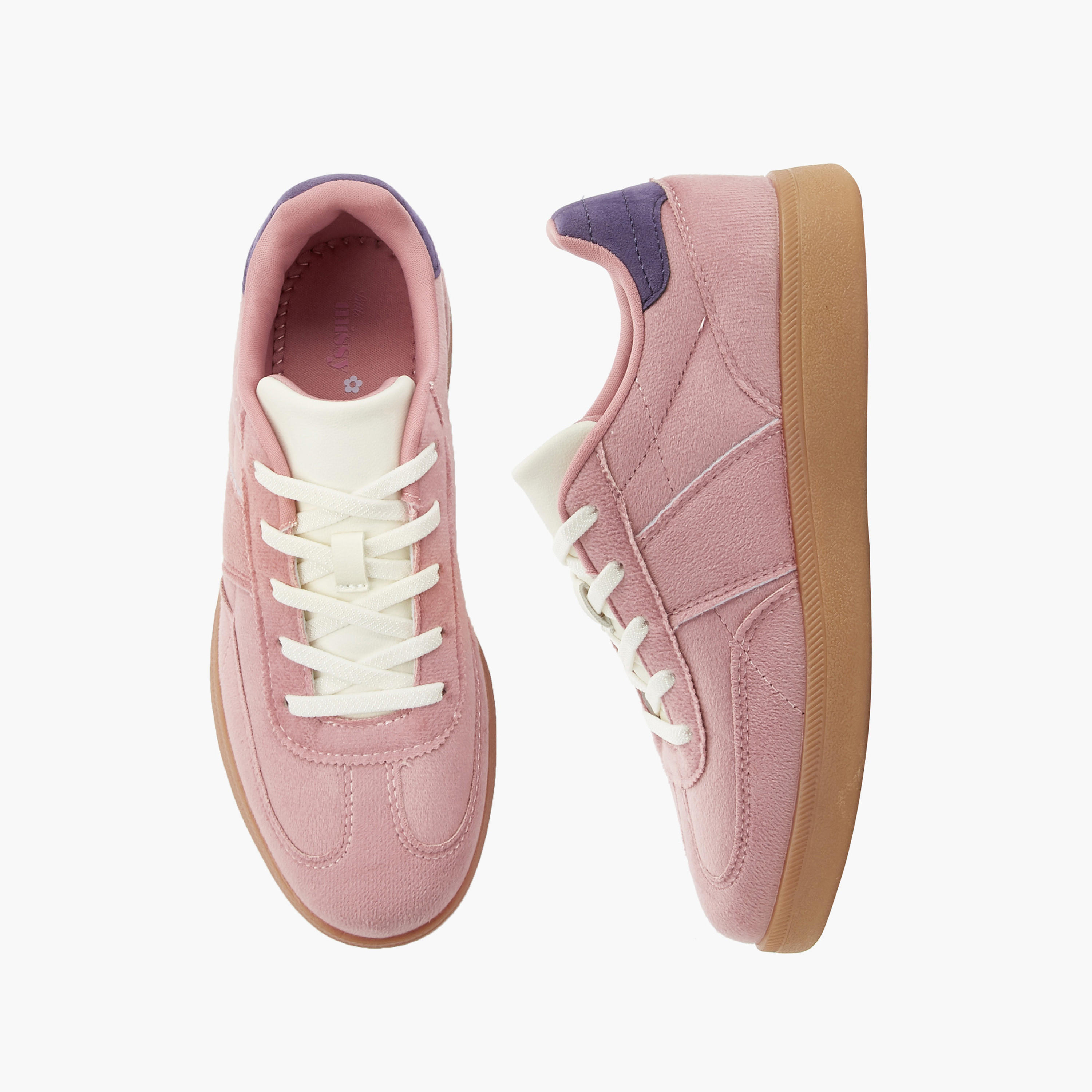 Little Missy Girls Lace-Up Sneakers-girls-shoes-sneakers-image-1