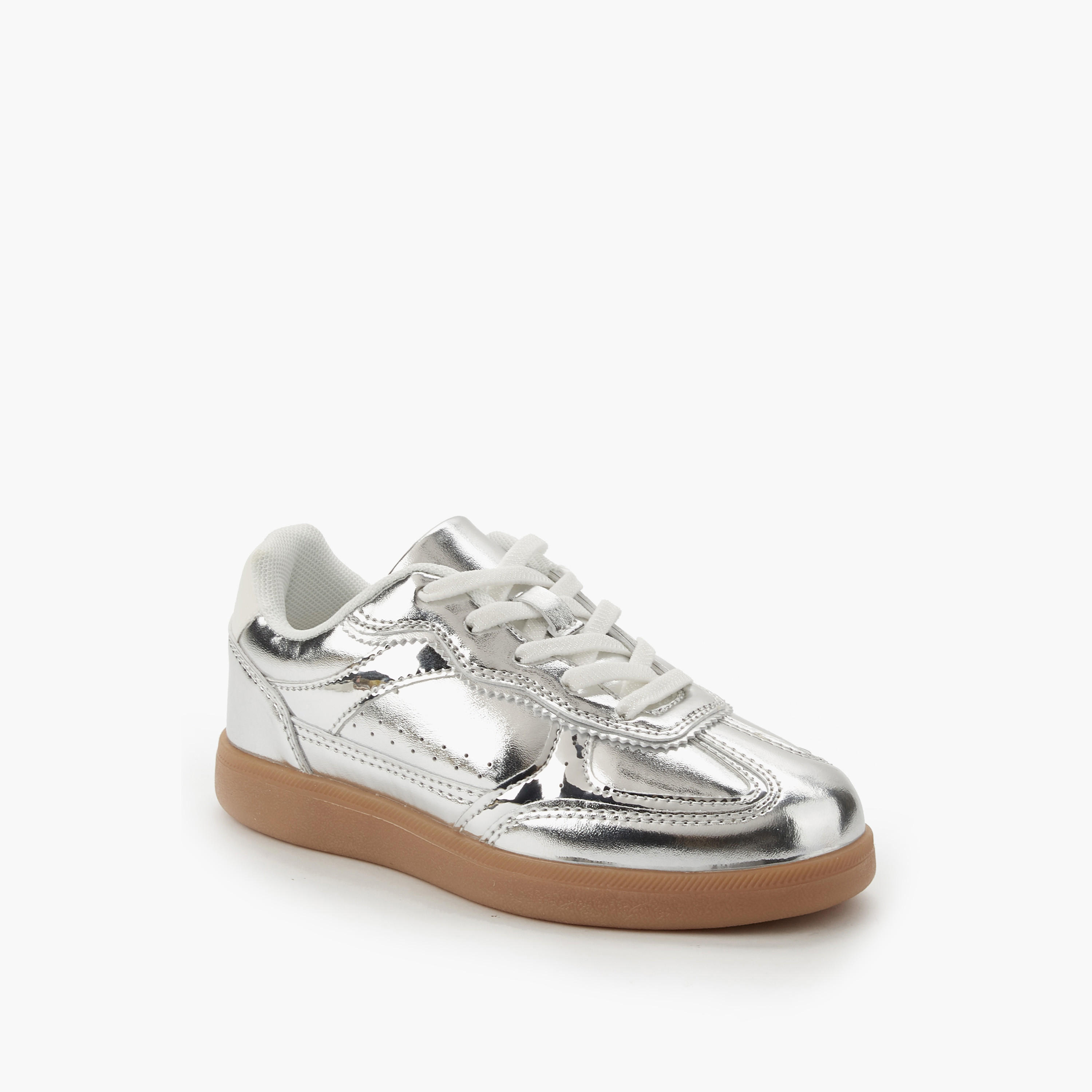 Little Missy Girls Lace-Up Sneakers-girls-shoes-sneakers-image-3