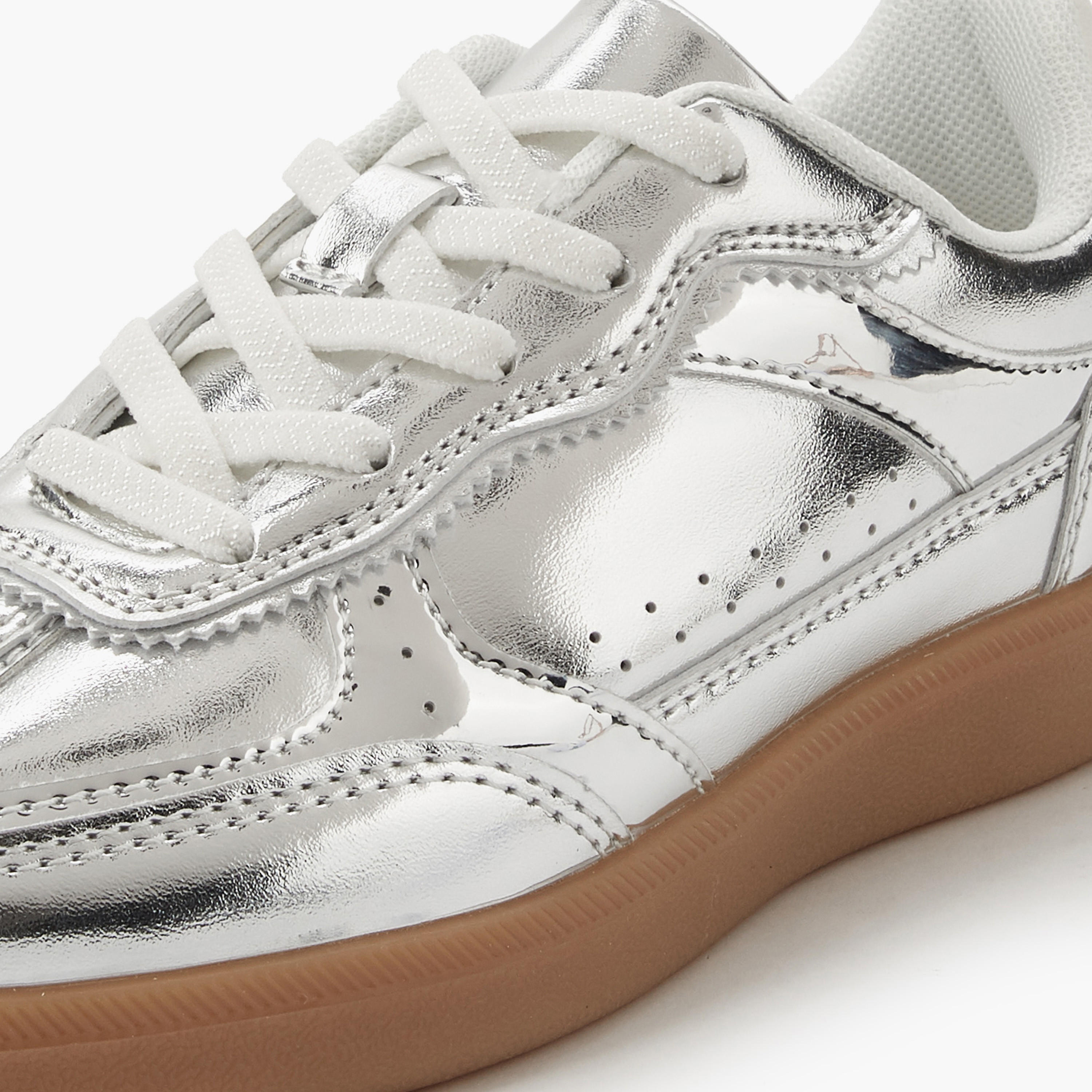 Little Missy Girls Lace-Up Sneakers-girls-shoes-sneakers-image-4