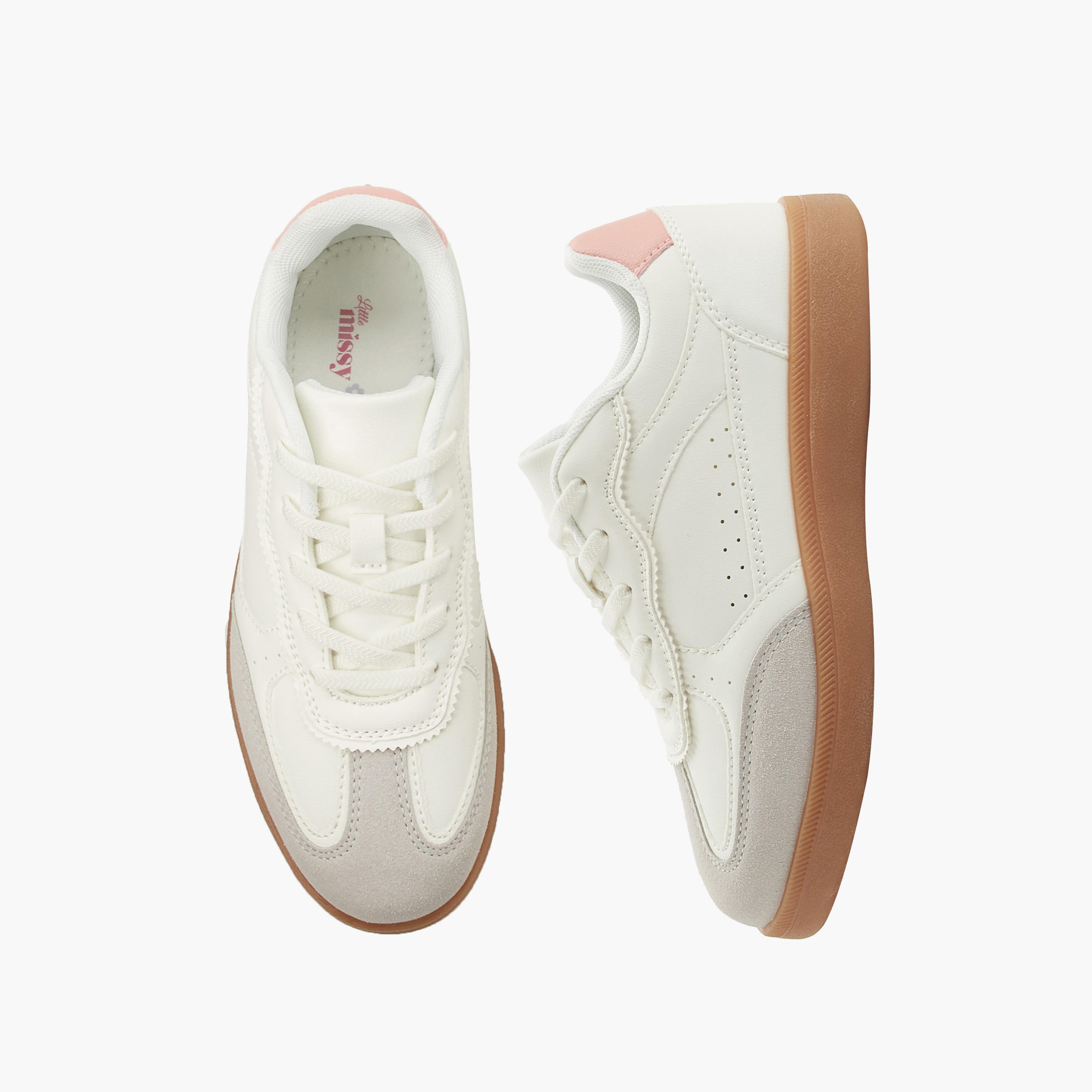Little Missy Girls Lace-Up Sneakers-girls-shoes-sneakers-image-1
