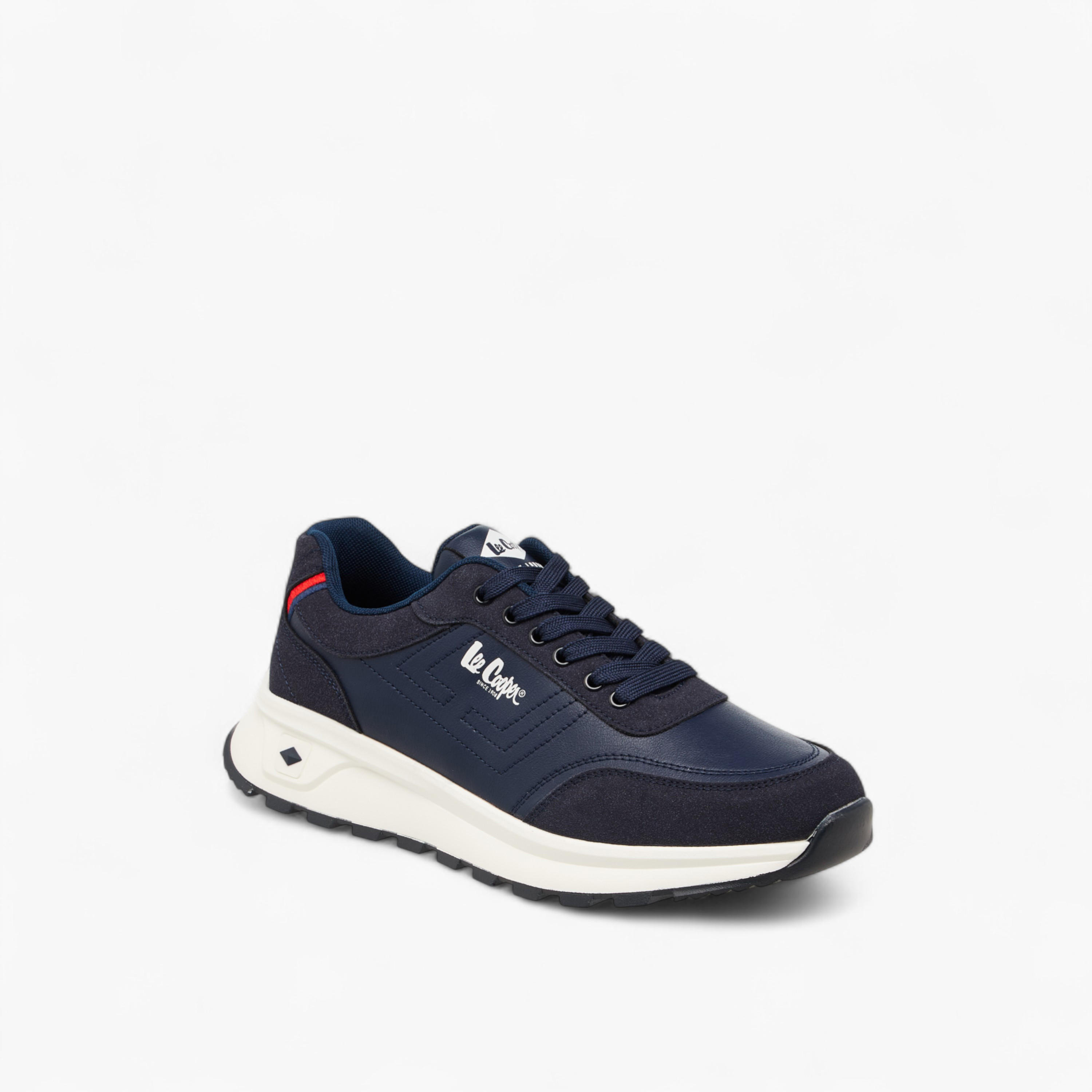 Lee Cooper Men's Panelled Lace-Up Sneakers-men-shoes-sneakers-image-2