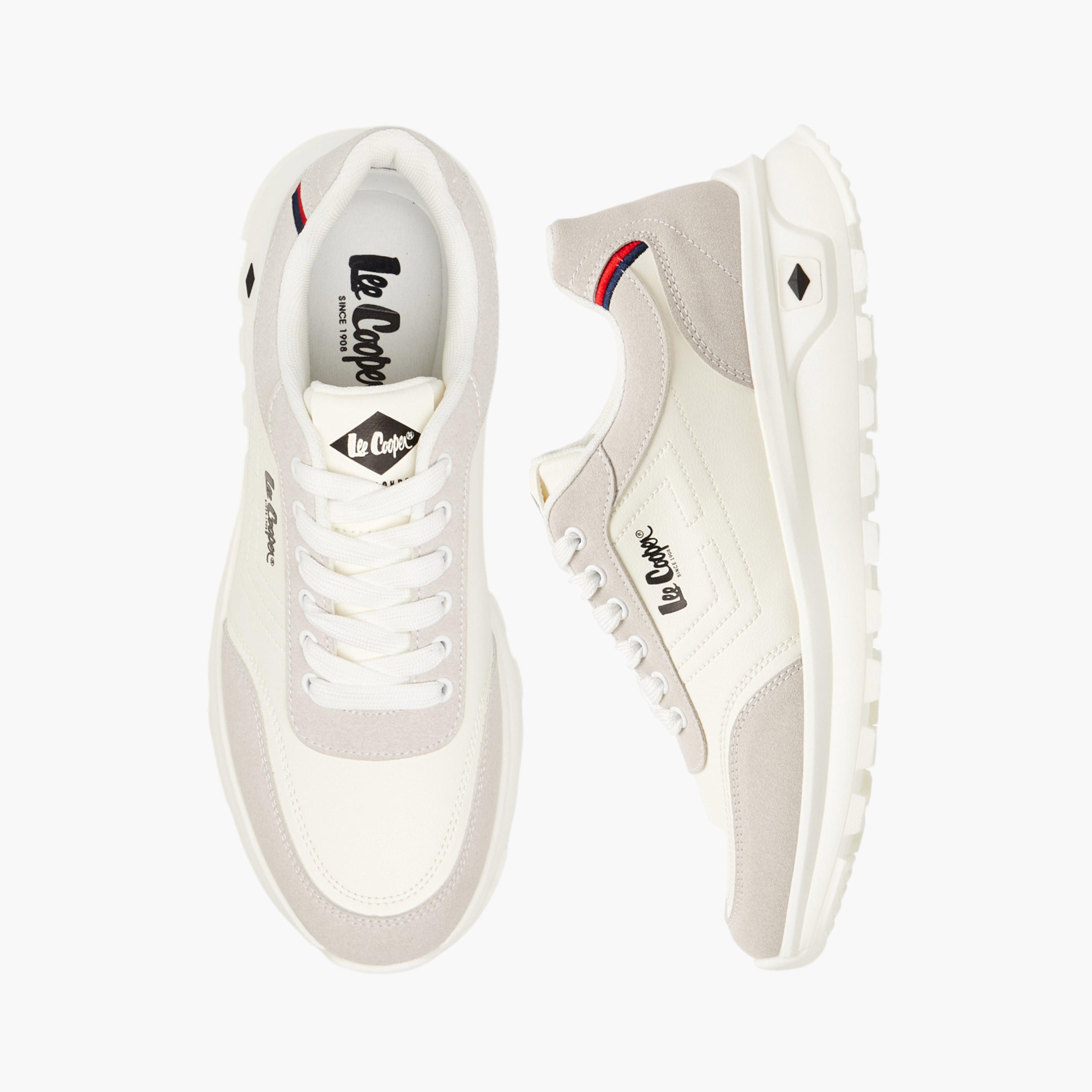 Lee Cooper Men's Panelled Lace-Up Sneakers-men-shoes-sneakers-image-1
