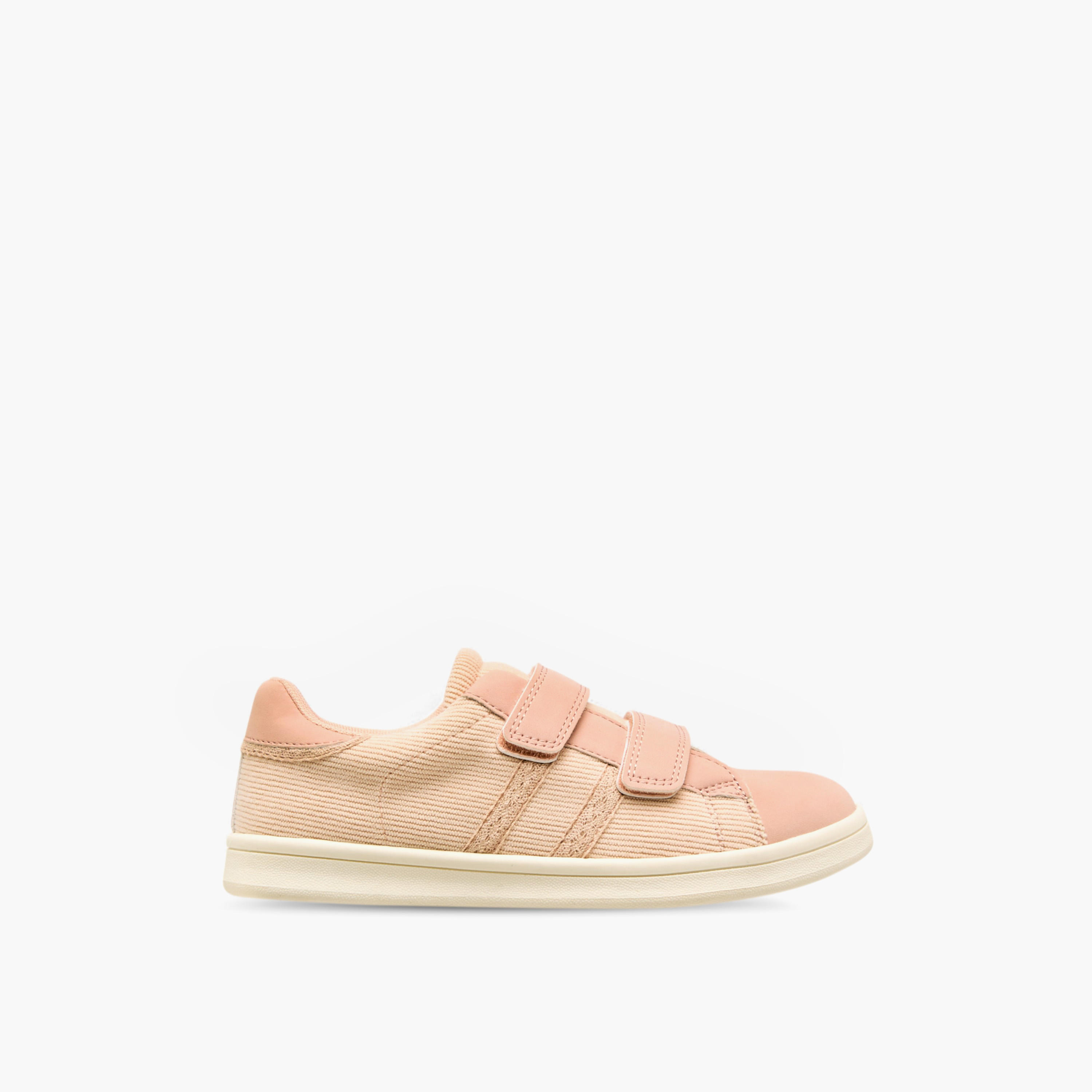 Little Missy Panelled Sneakers with Hook and Loop Closure-girls-shoes-sneakers-image-3