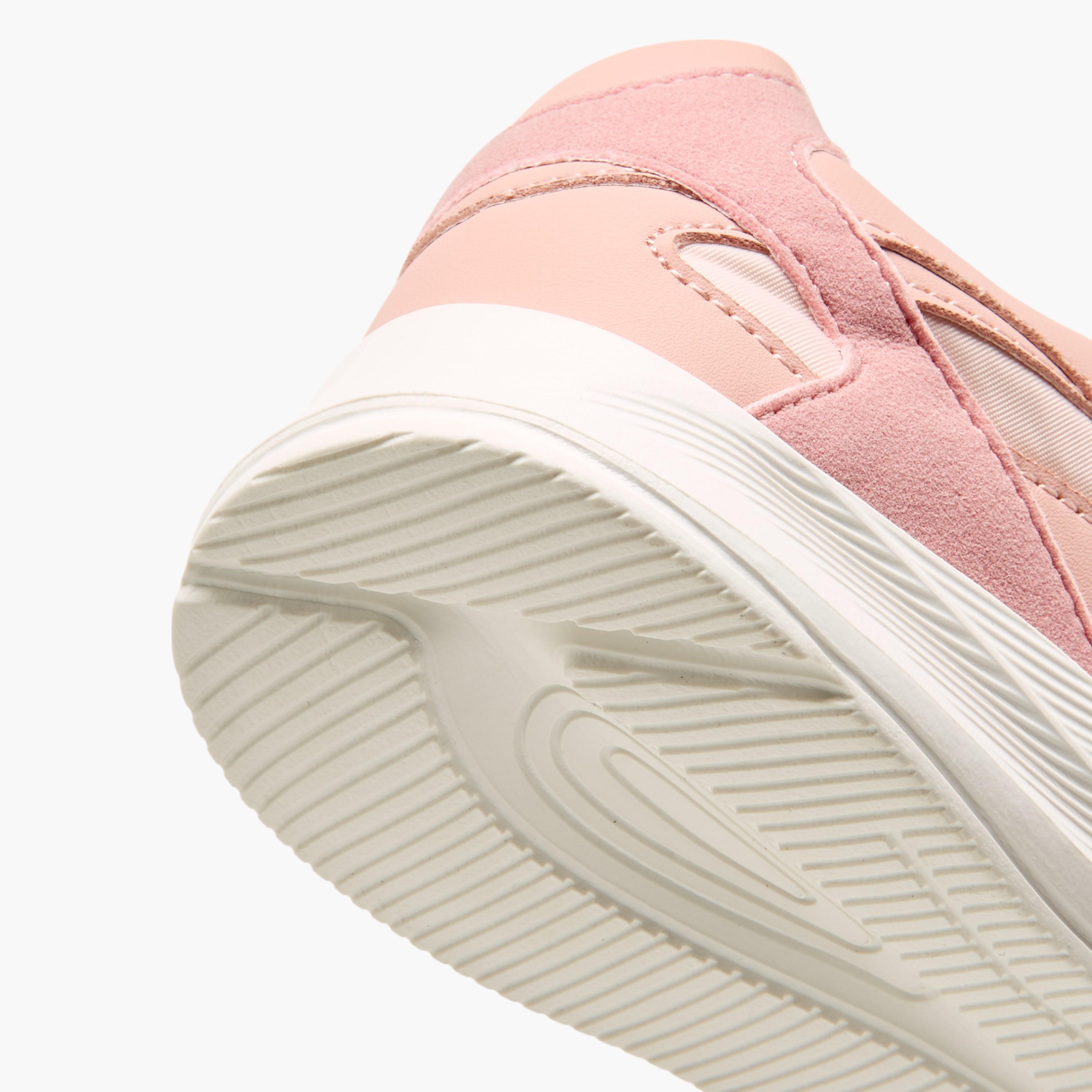 Little Missy Panelled Sneakers with Hook and Loop Closure-girls-shoes-sneakers-image-5