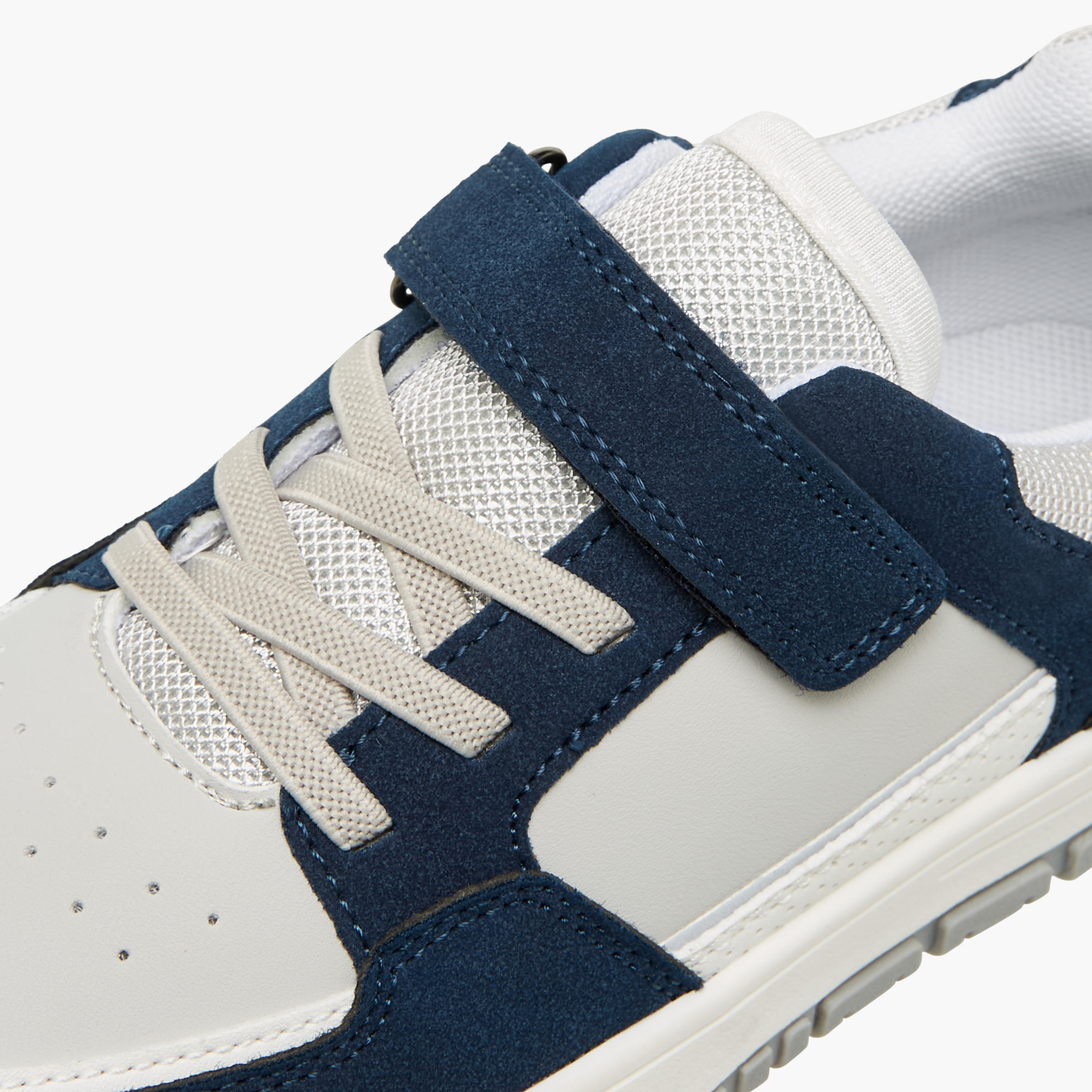Mister Duchini Panelled Sneakers with Hook and Loop Closure-boys-shoes-sneakers-image-4