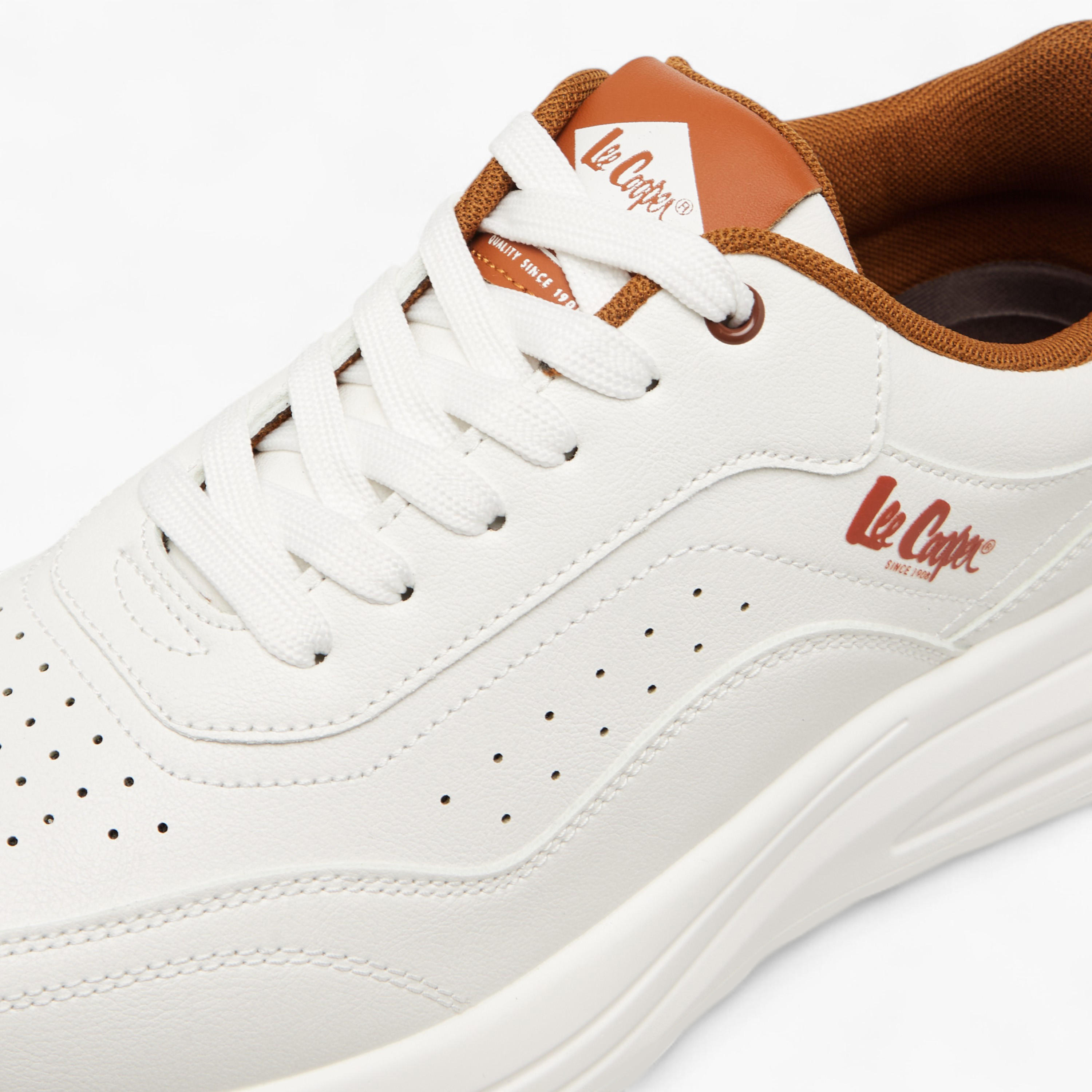 Lee Cooper Men's Perforated Panelled Lace-Up Sneakers-men-shoes-sneakers-image-4