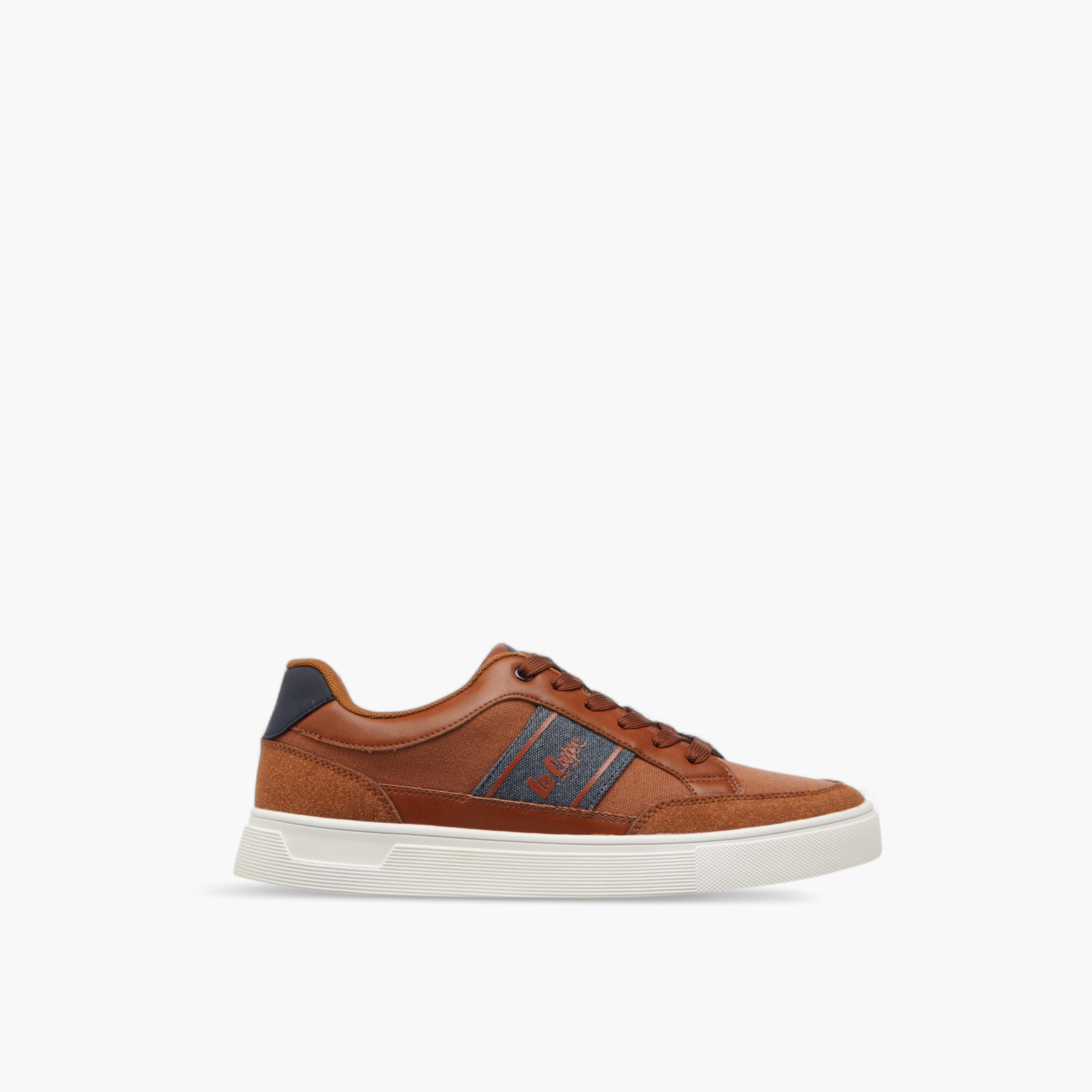 Lee Cooper Men's Panelled Lace-Up Ortholite Sneakers-men-shoes-sneakers-image-3
