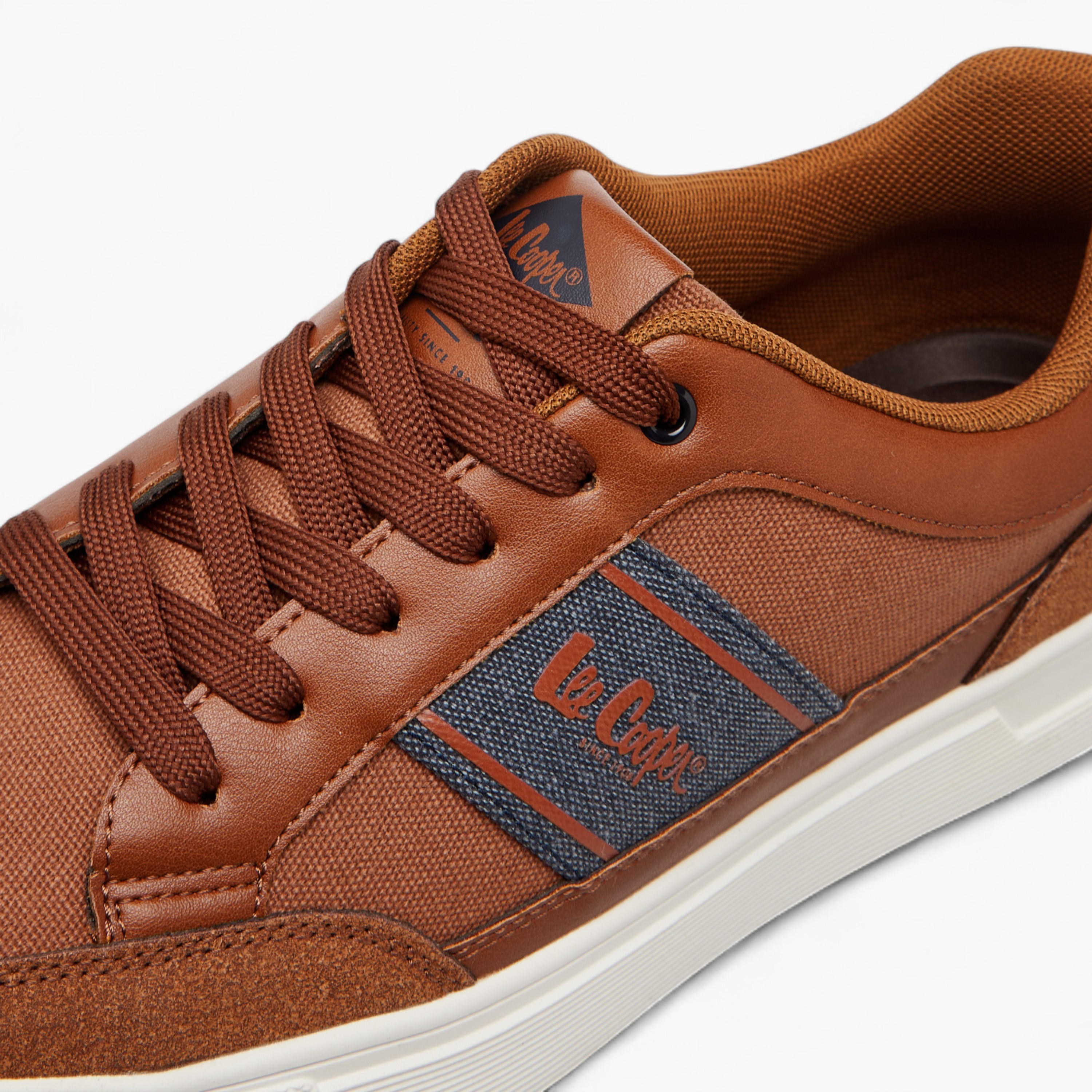 Lee Cooper Men's Panelled Lace-Up Ortholite Sneakers-men-shoes-sneakers-image-4