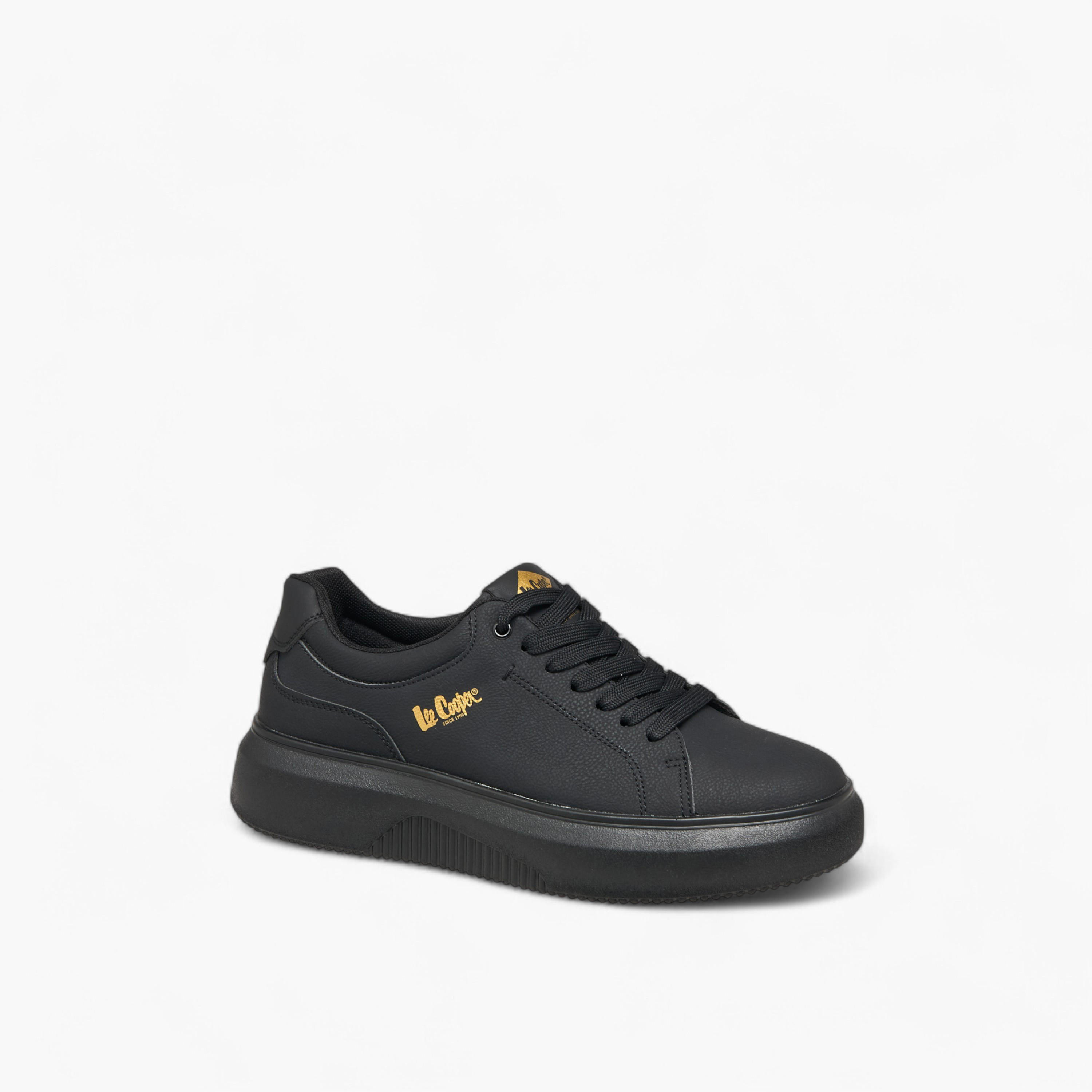 Lee Cooper Men's Solid Lace-Up Sneakers-men-shoes-sneakers-image-2