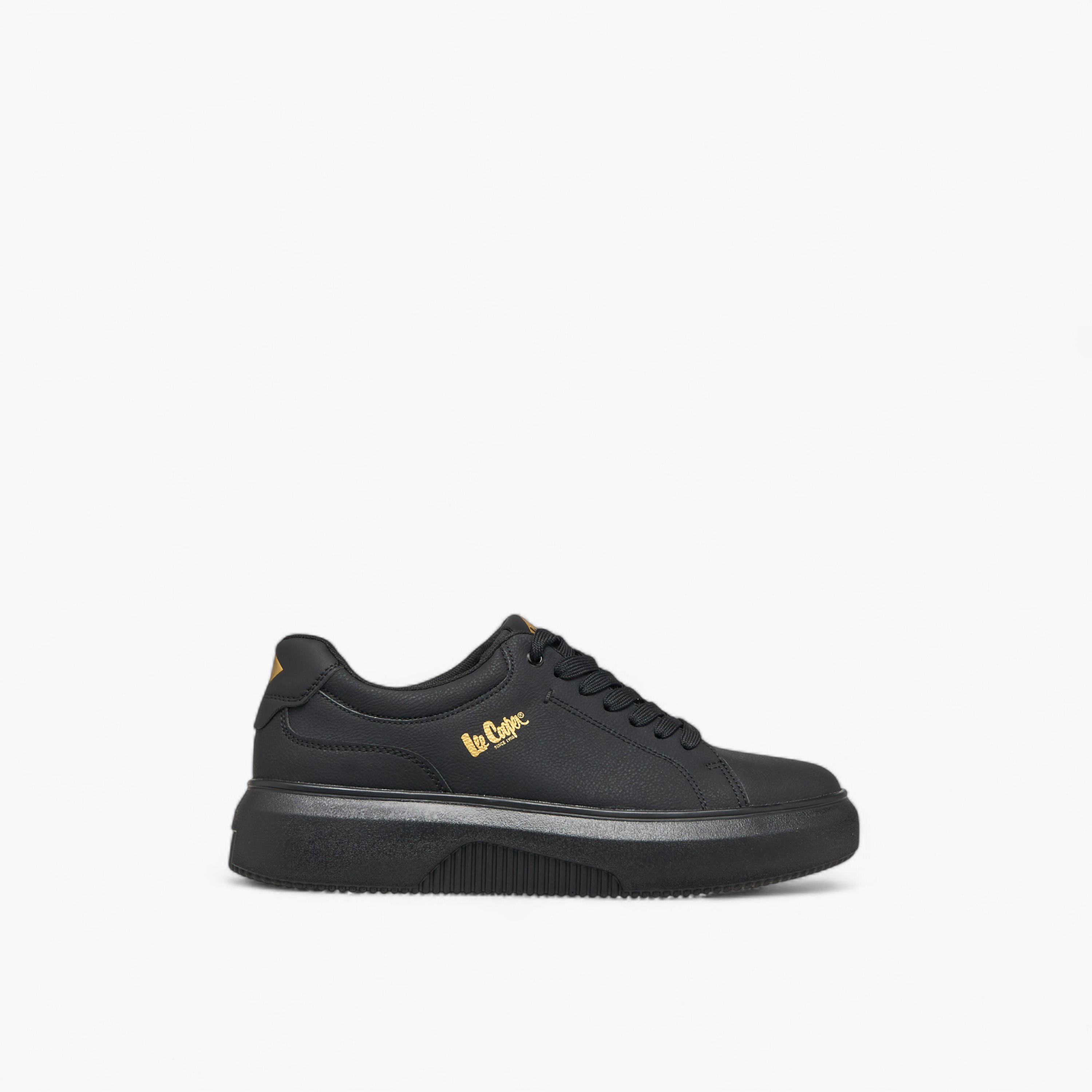 Lee Cooper Men's Solid Lace-Up Sneakers-men-shoes-sneakers-image-3