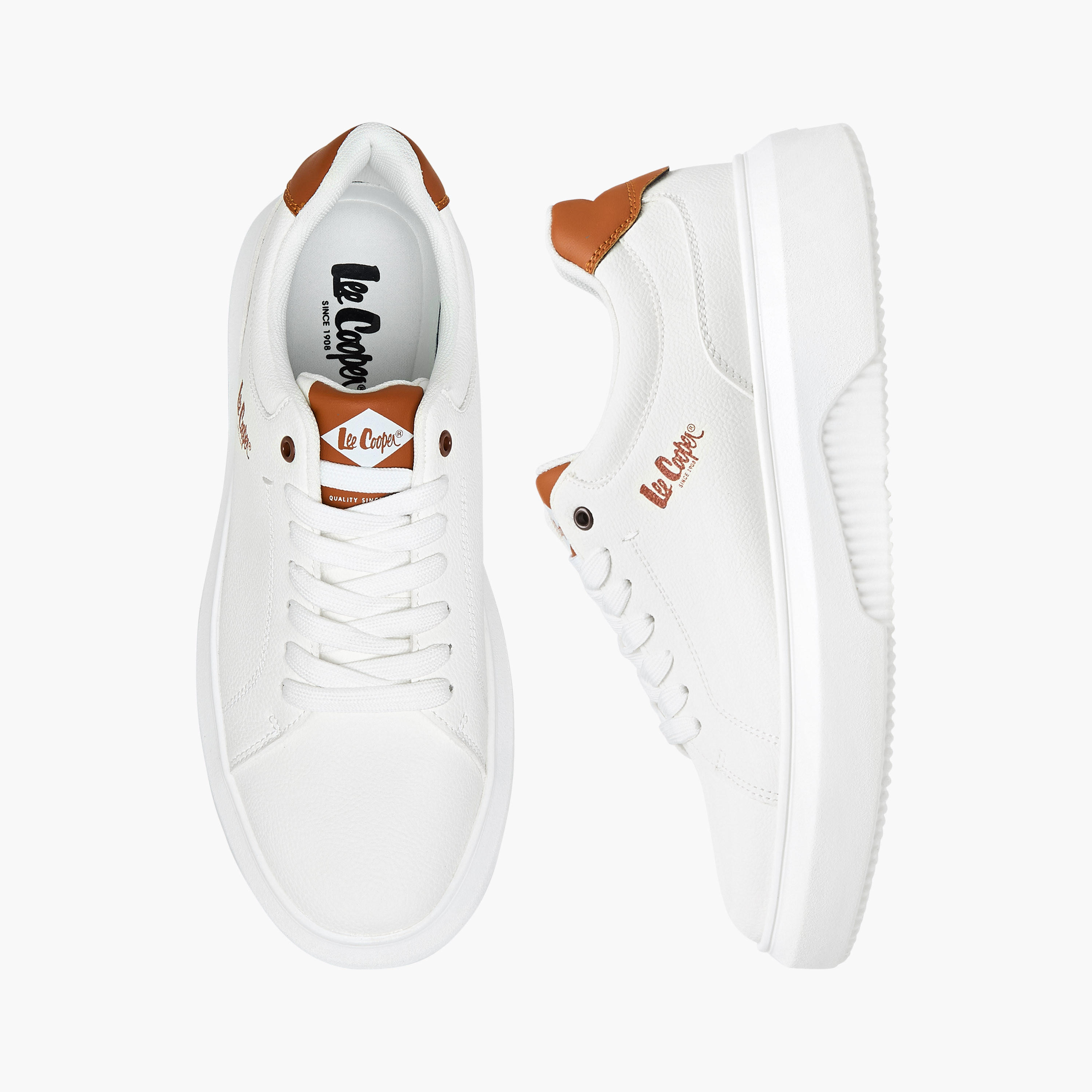 Lee Cooper Men's Solid Lace-Up Sneakers-men-shoes-sneakers-image-1
