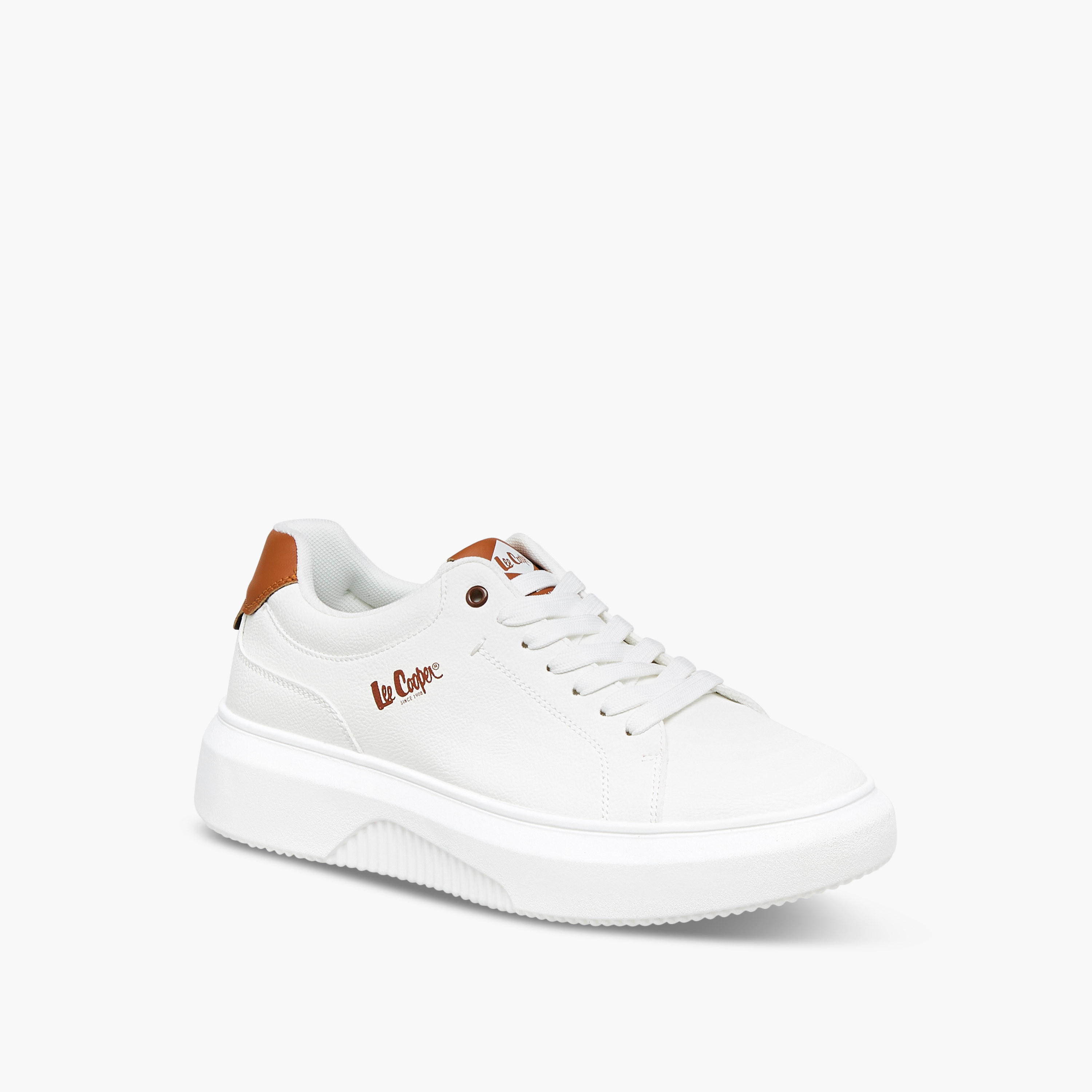 Lee Cooper Men's Solid Lace-Up Sneakers-men-shoes-sneakers-image-2