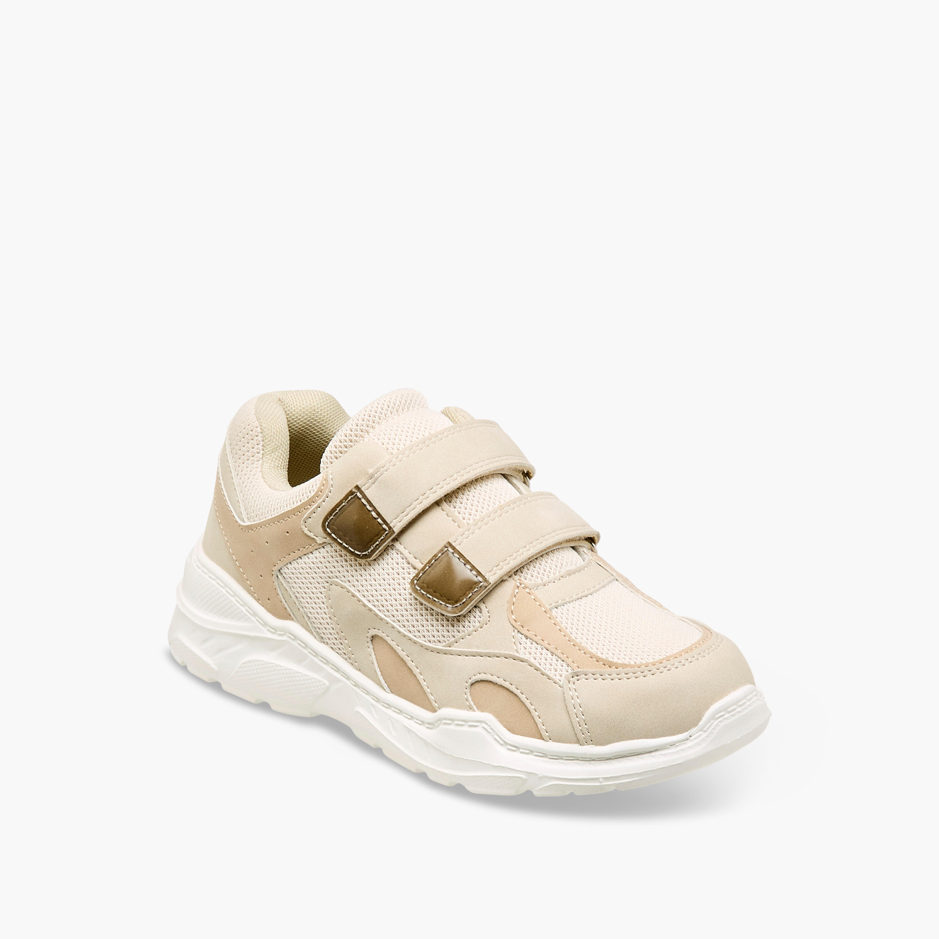 Mister Duchini Panelled Sneakers with Hook and Loop Closure-boys-shoes-sneakers-image-2