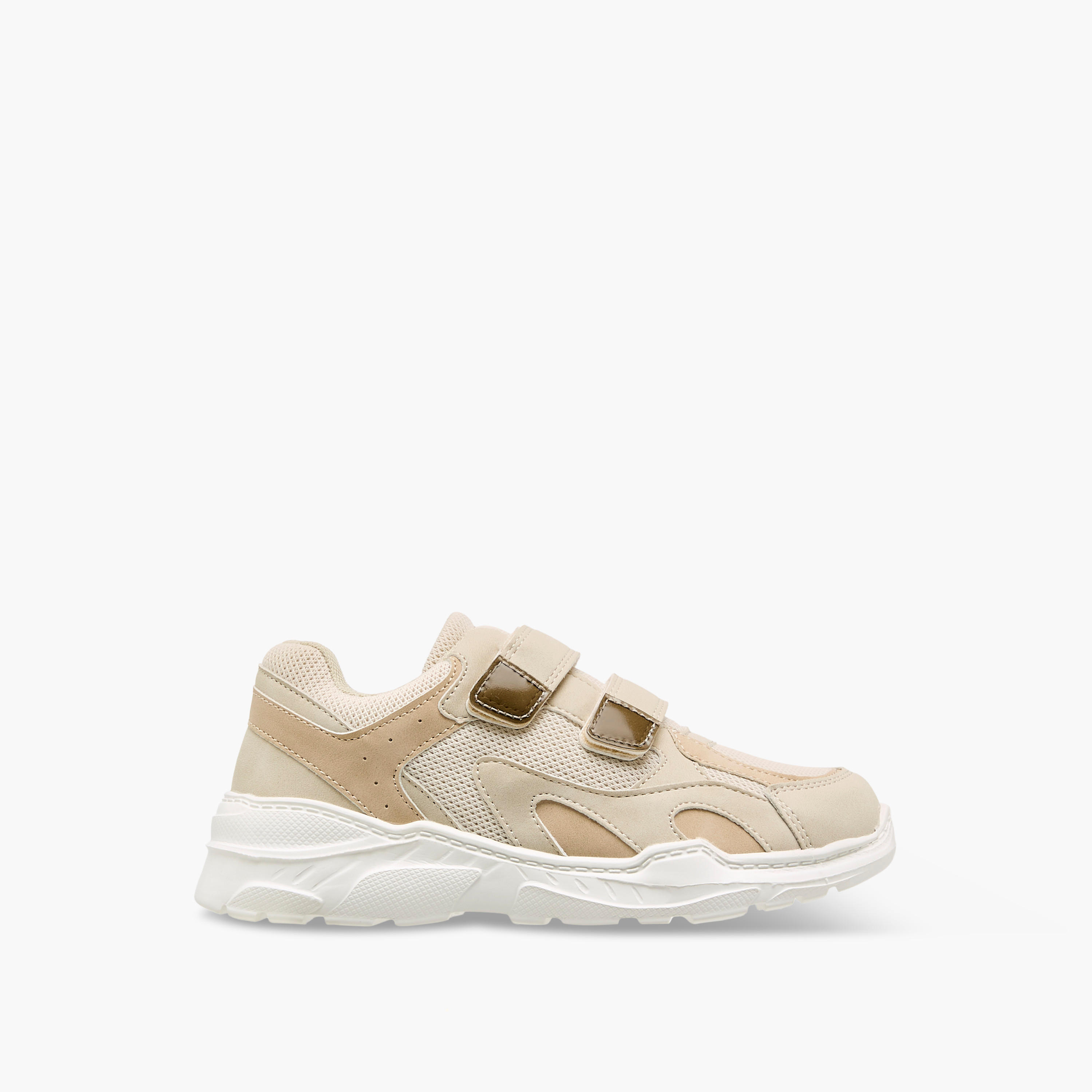 Mister Duchini Panelled Sneakers with Hook and Loop Closure-boys-shoes-sneakers-image-3