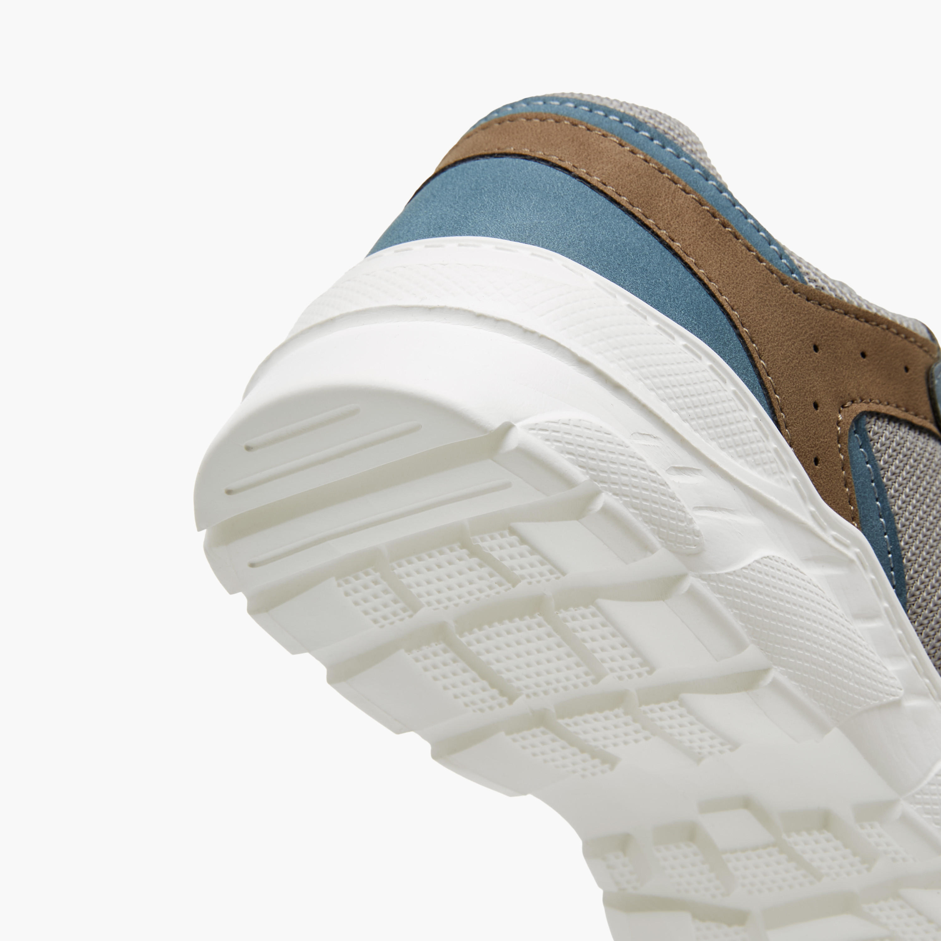 Mister Duchini Panelled Sneakers with Hook and Loop Closure-boys-shoes-sneakers-image-5