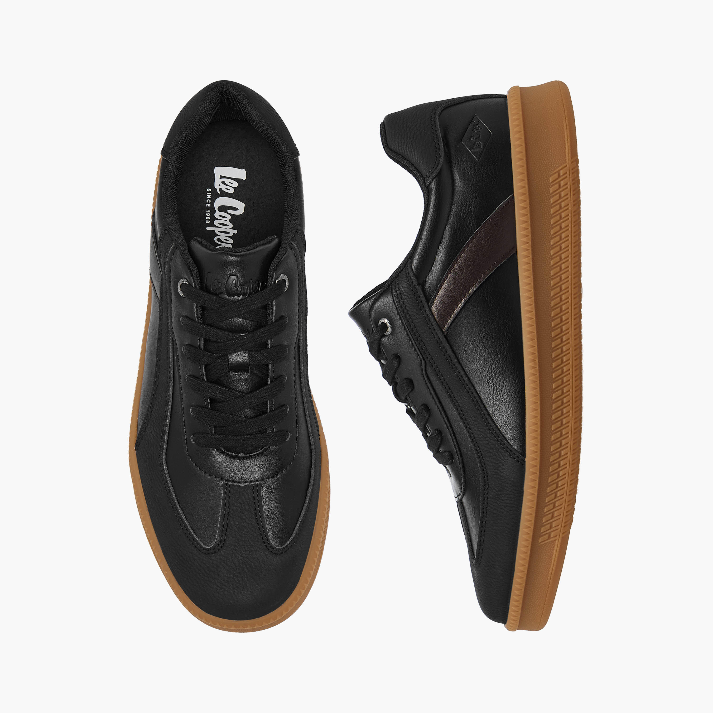 حذاء سنيكرز طول الكاحل برباط إغلاق للرجال من لي كوبر-men-shoes-sneakers-image-6