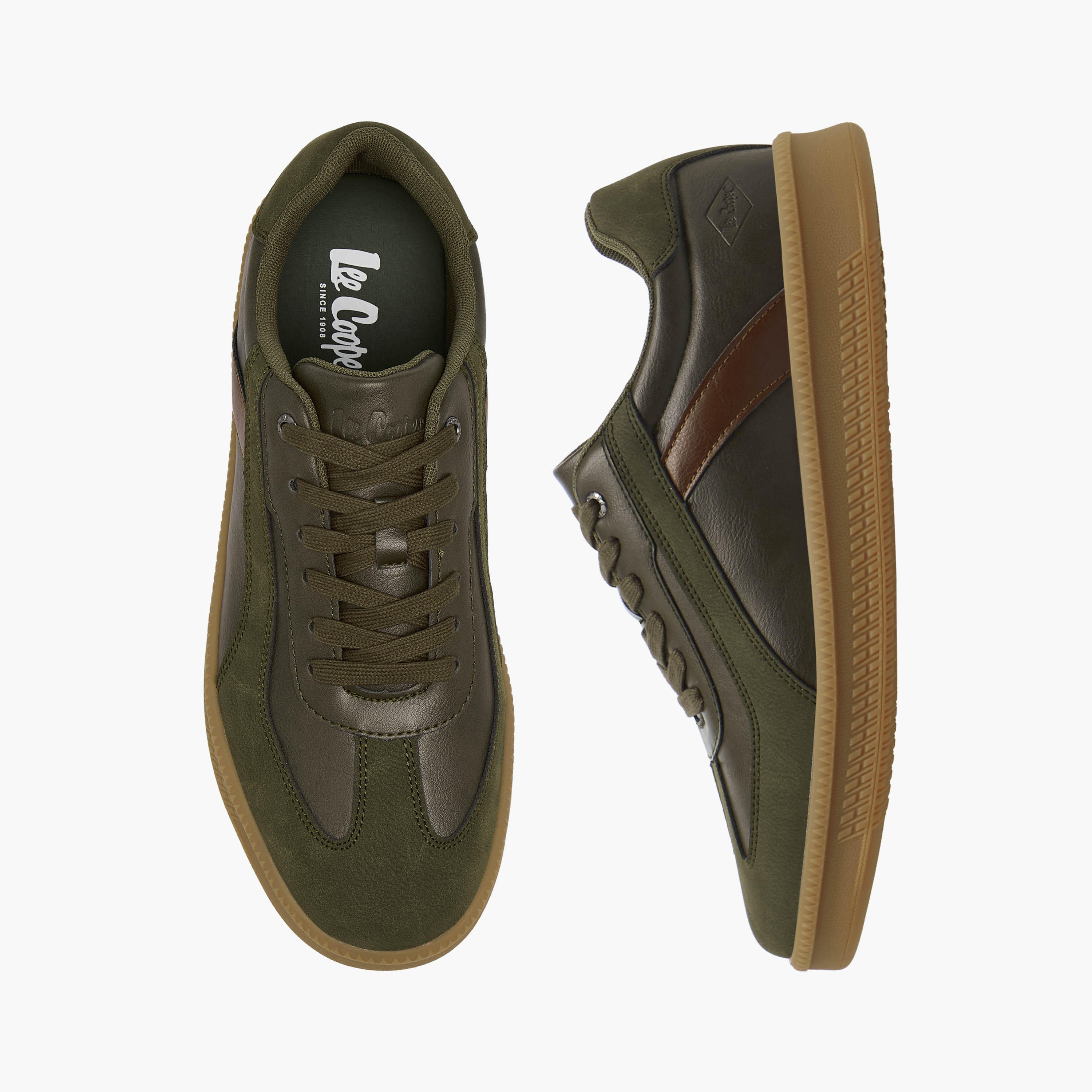 حذاء سنيكرز طول الكاحل برباط إغلاق للرجال من لي كوبر-men-shoes-sneakers-image-11