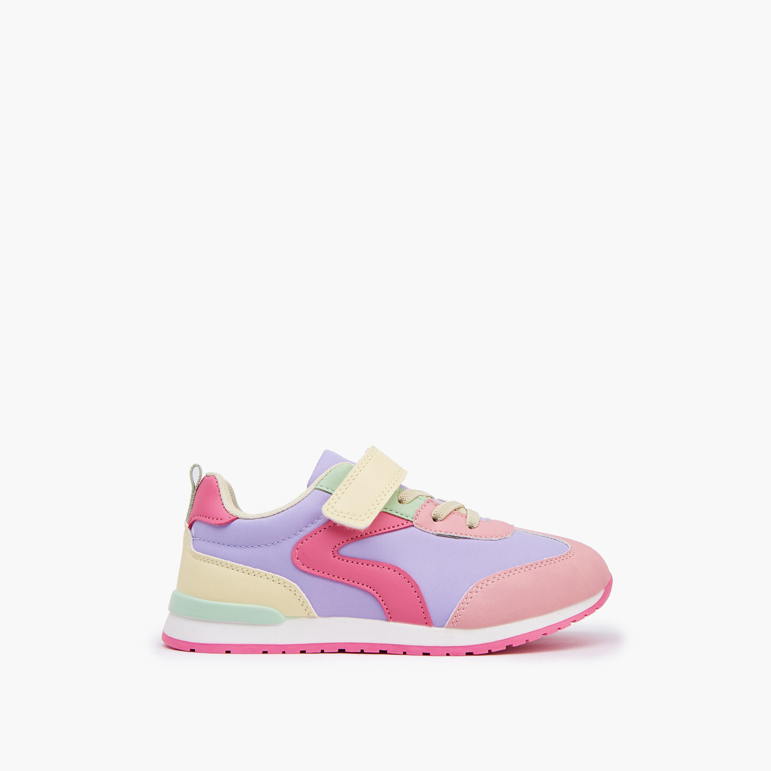Little Missy Girls Hook and Loop Sneakers-girls-shoes-sneakers-image-2
