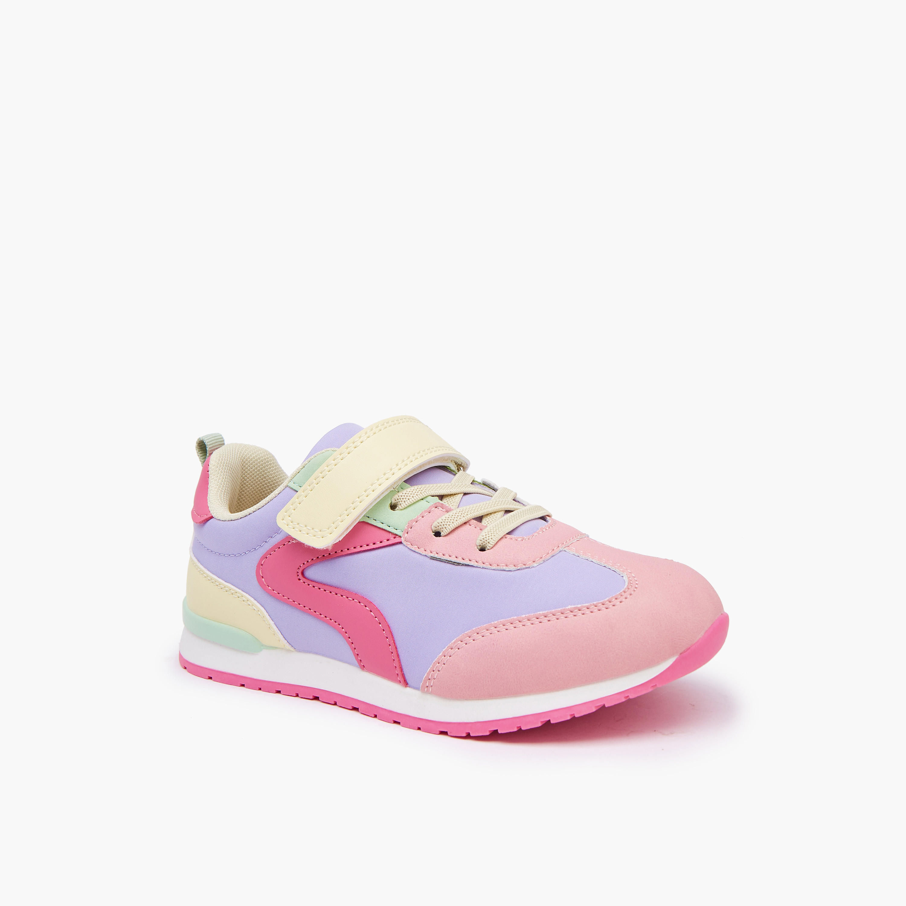 Little Missy Girls Hook and Loop Sneakers-girls-shoes-sneakers-image-3