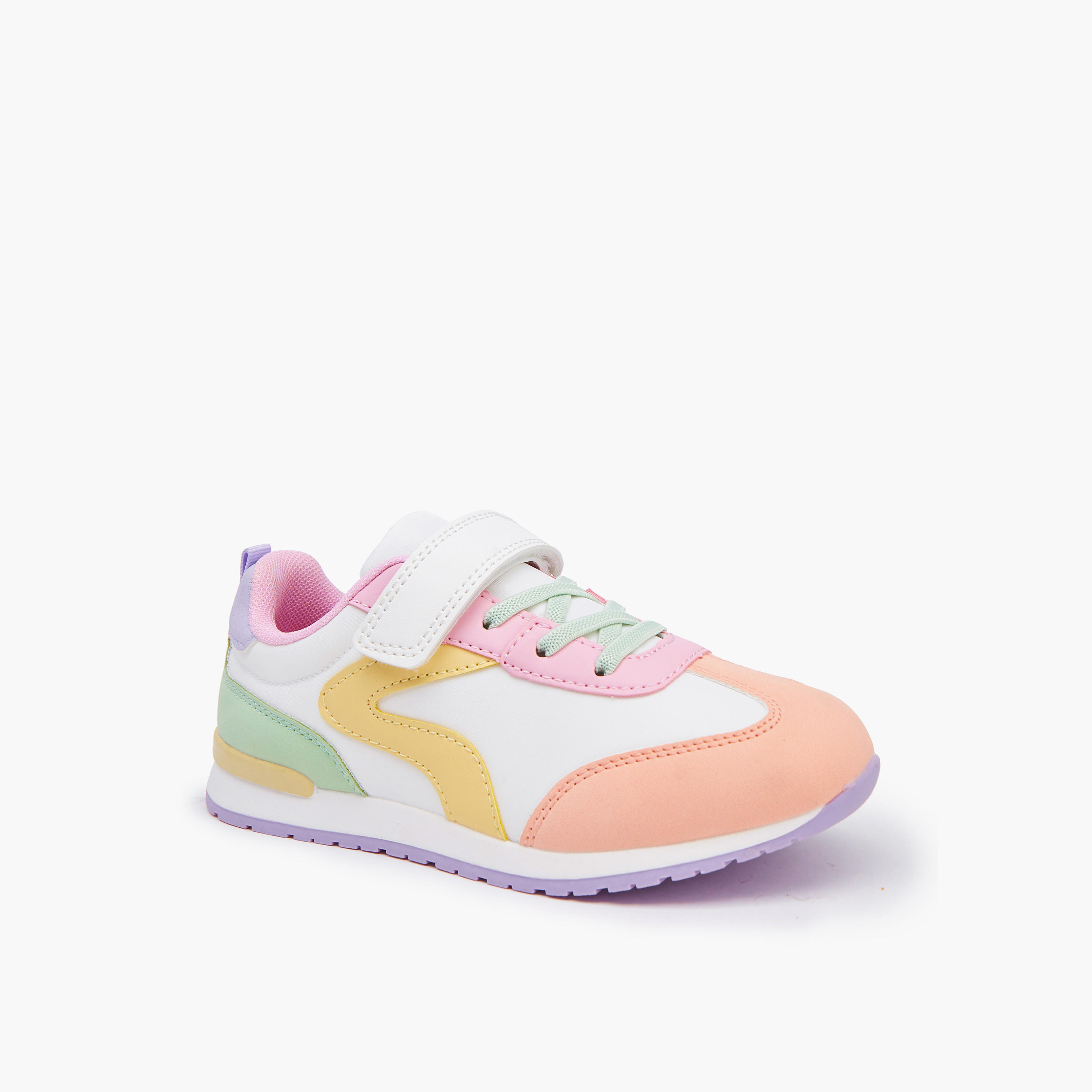 حذاء سنيكرز بشريط إغلاق لاصق للبنات من ليتل ميسي-girls-shoes-sneakers-image-3