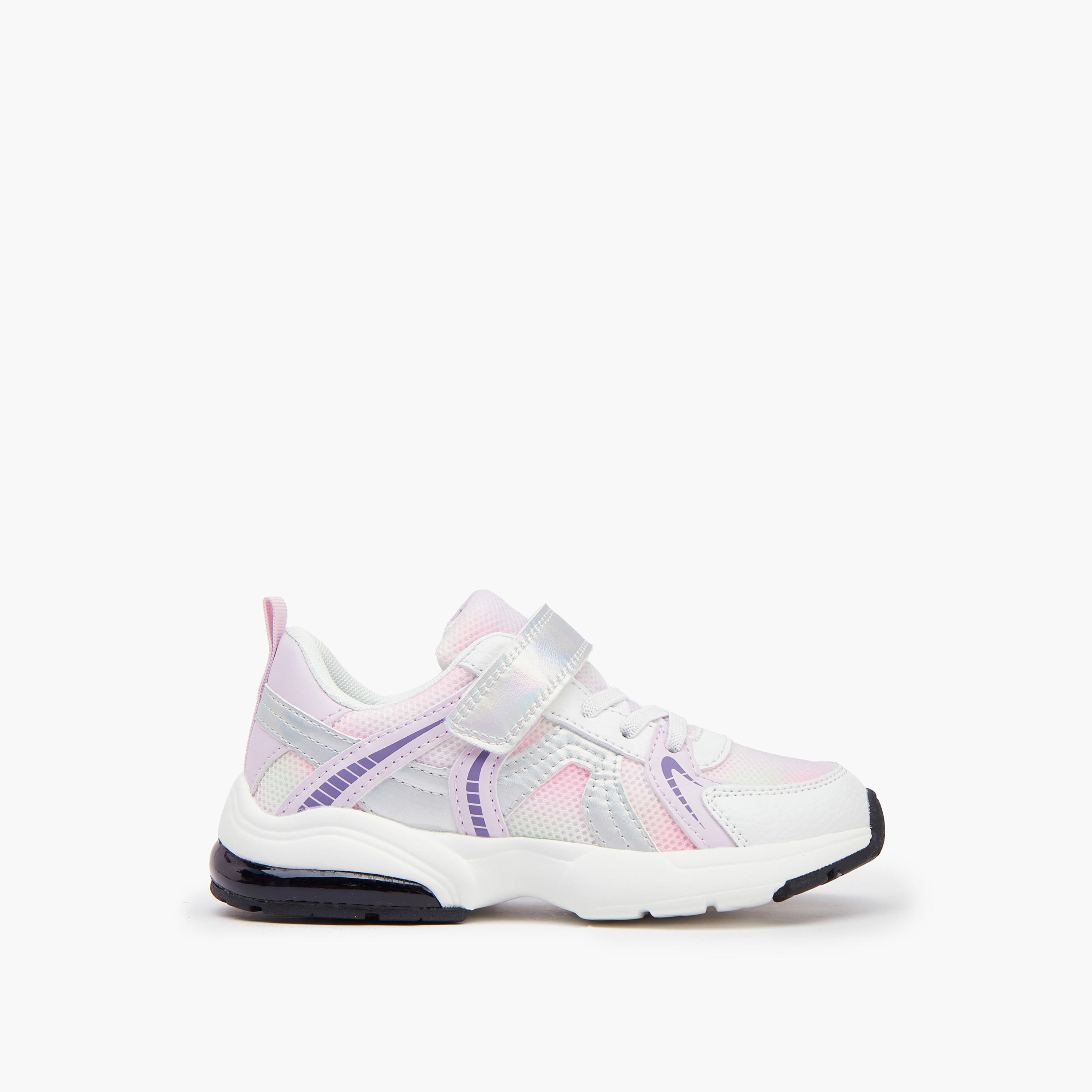Little Missy Girls' Hook and Loop Sneakers-girls-shoes-sneakers-image-2
