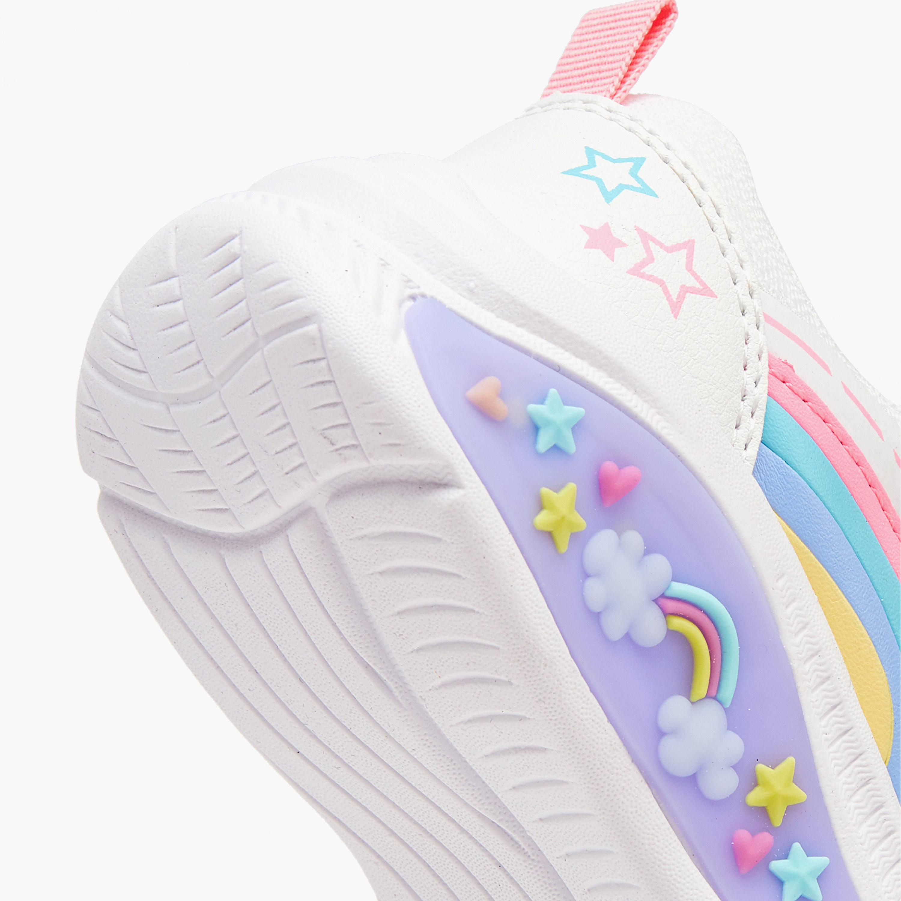 Juniors Girls' Rainbow Star Accent Sneakers-girls-shoes-sneakers-image-3