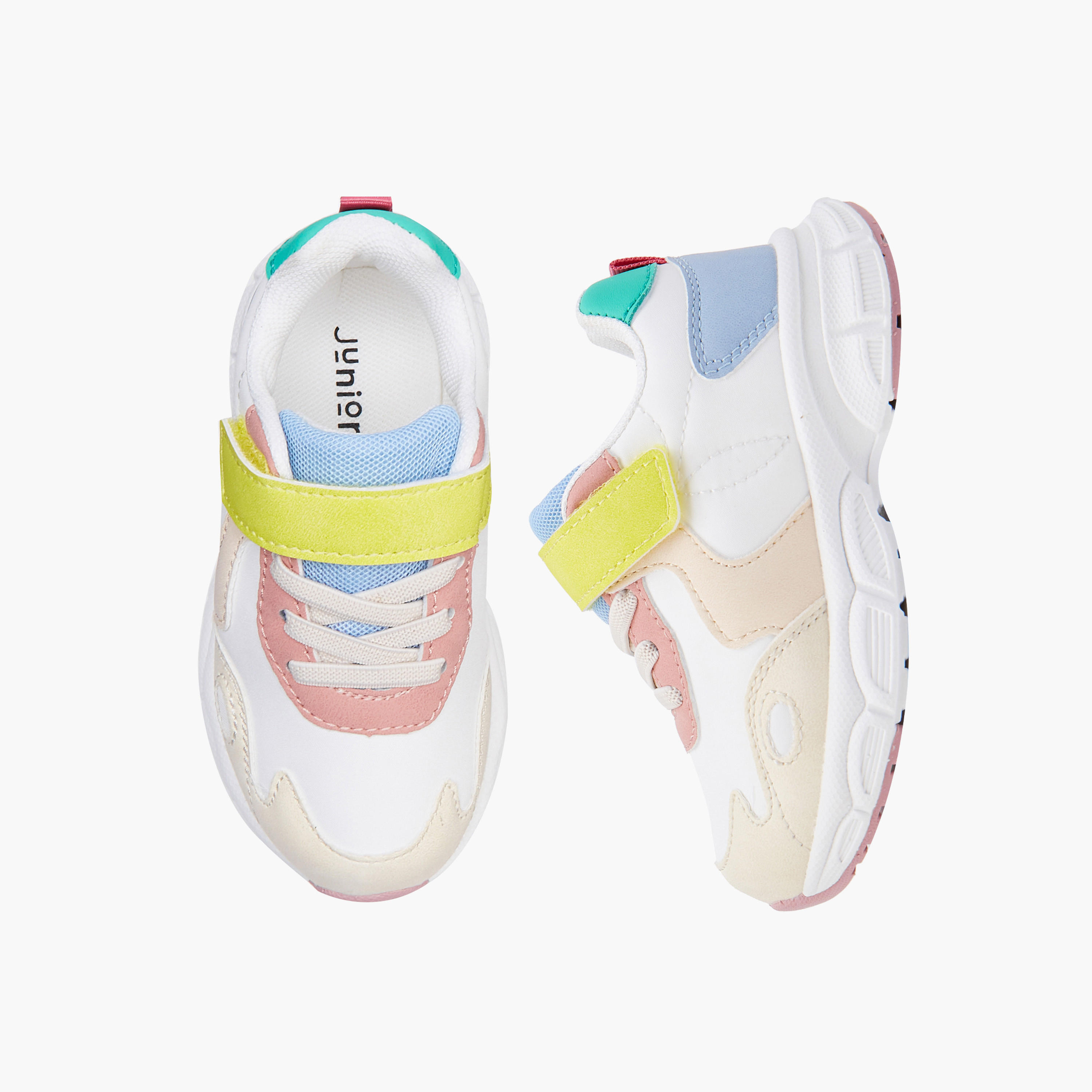 Juniors Girls' Hook and Loop Closure Sneakers-girls-shoes-sneakers-image-1