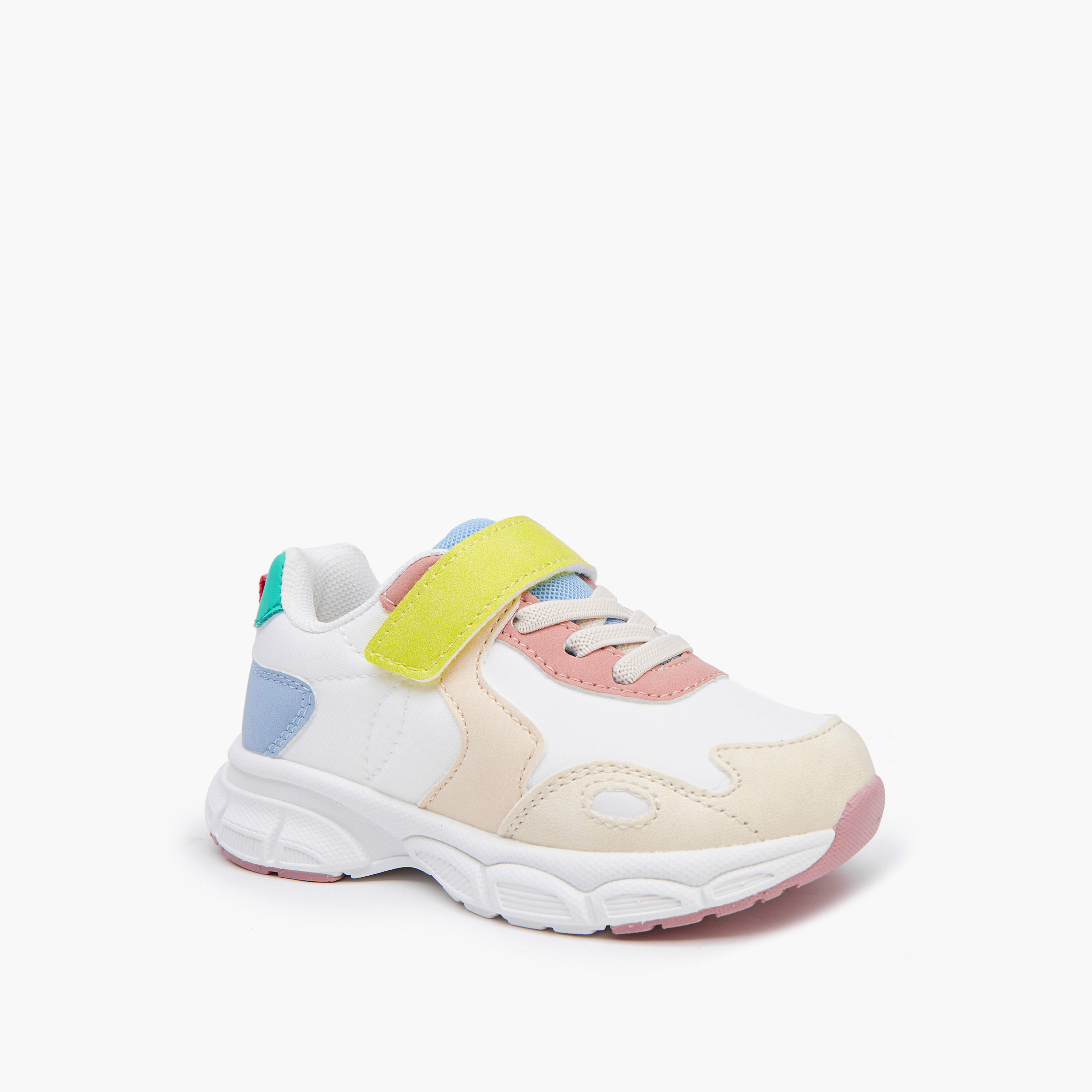Juniors Girls' Hook and Loop Closure Sneakers-girls-shoes-sneakers-image-4