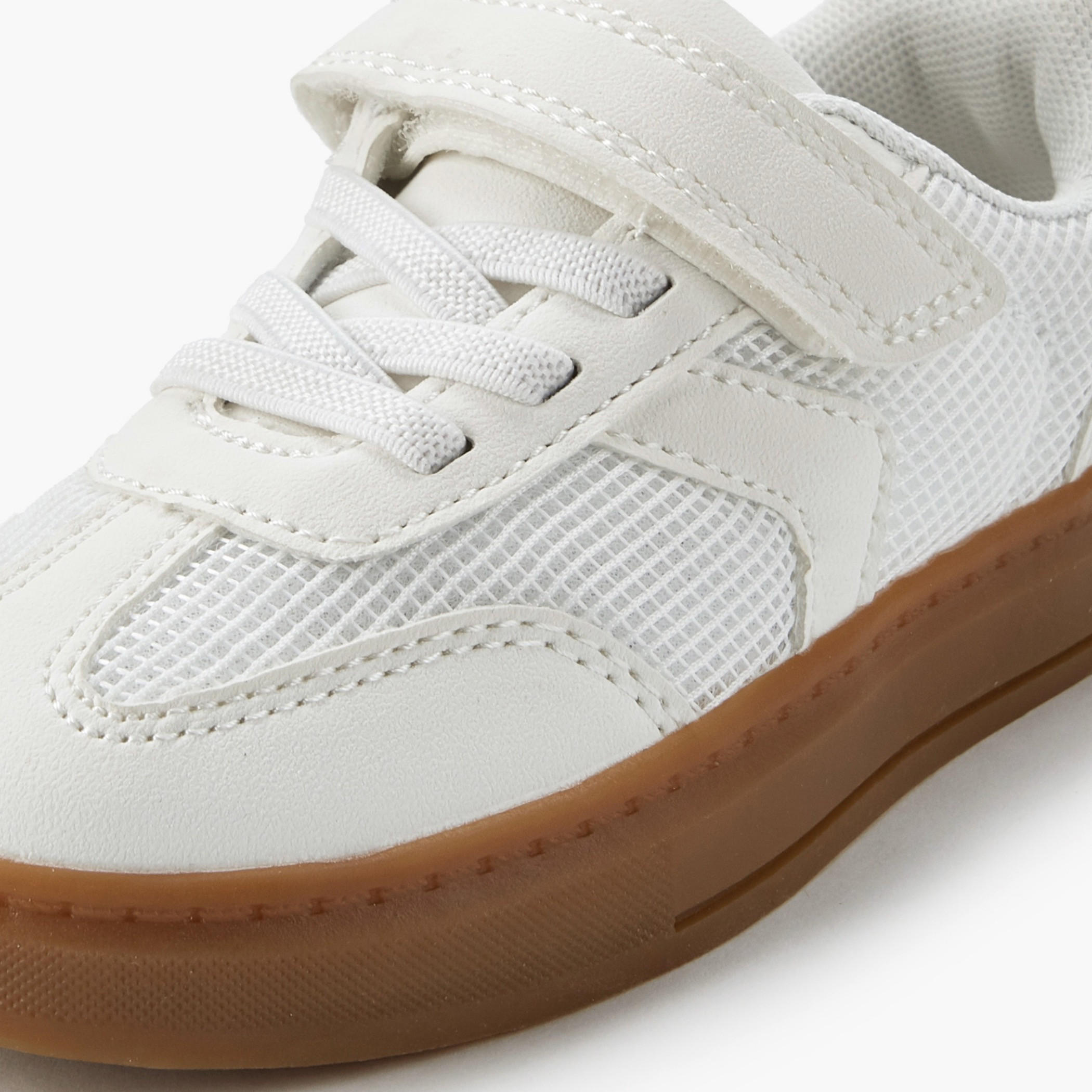 حذاء سنيكرز طول الكاحل بشريط إغلاق لاصق للبنات من جونيورز-girls-shoes-sneakers-image-4