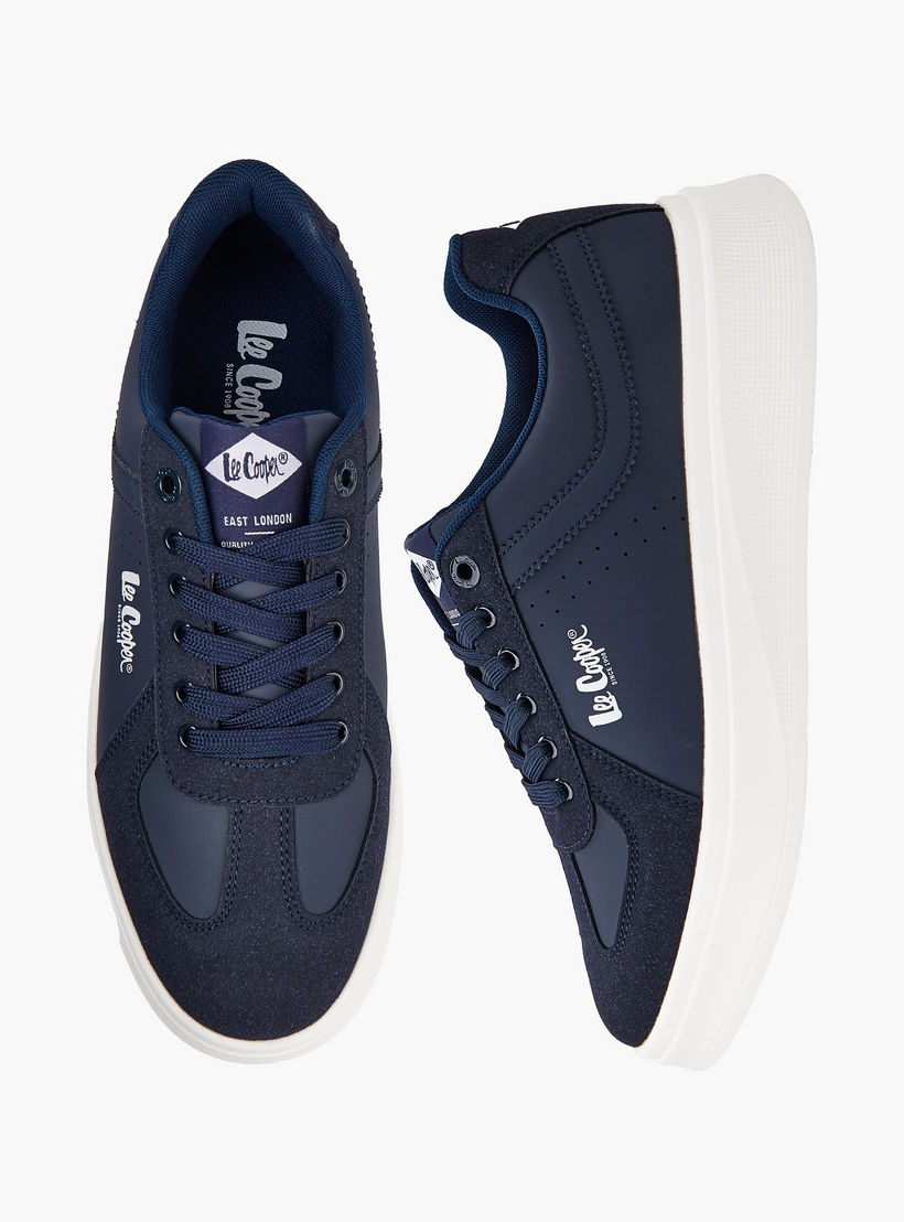 Lee Cooper Men's Panelled Lace-Up Ortholite Sneakers-men-shoes-sneakers-image-1