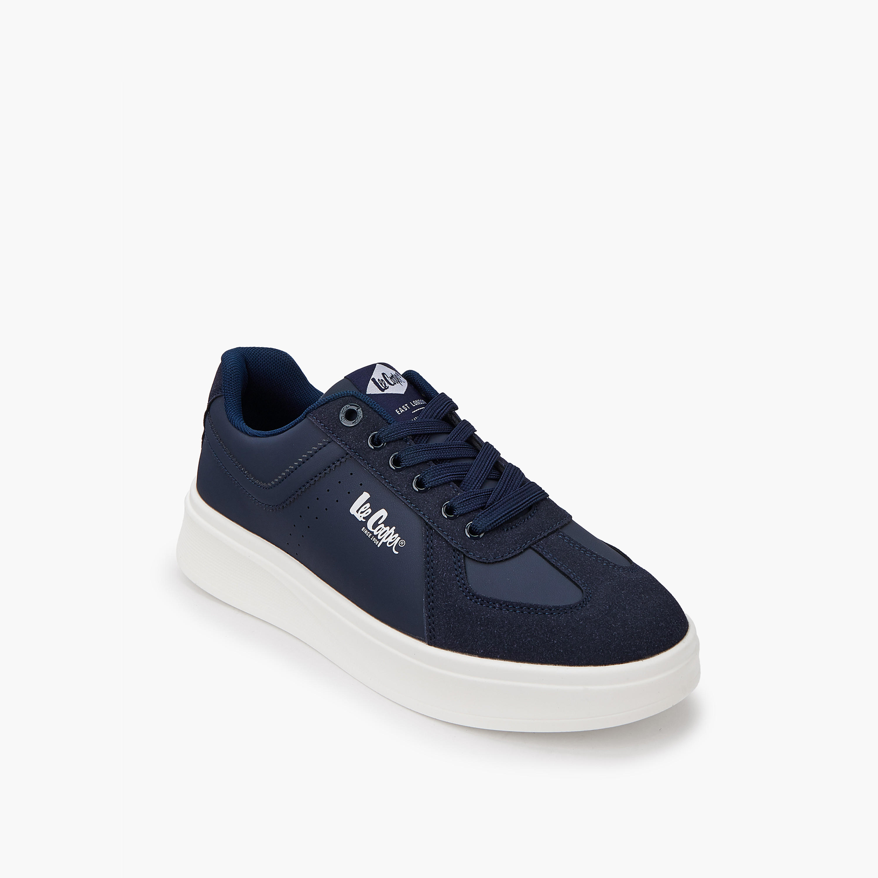 Lee Cooper Men's Panelled Lace-Up Ortholite Sneakers-men-shoes-sneakers-image-3
