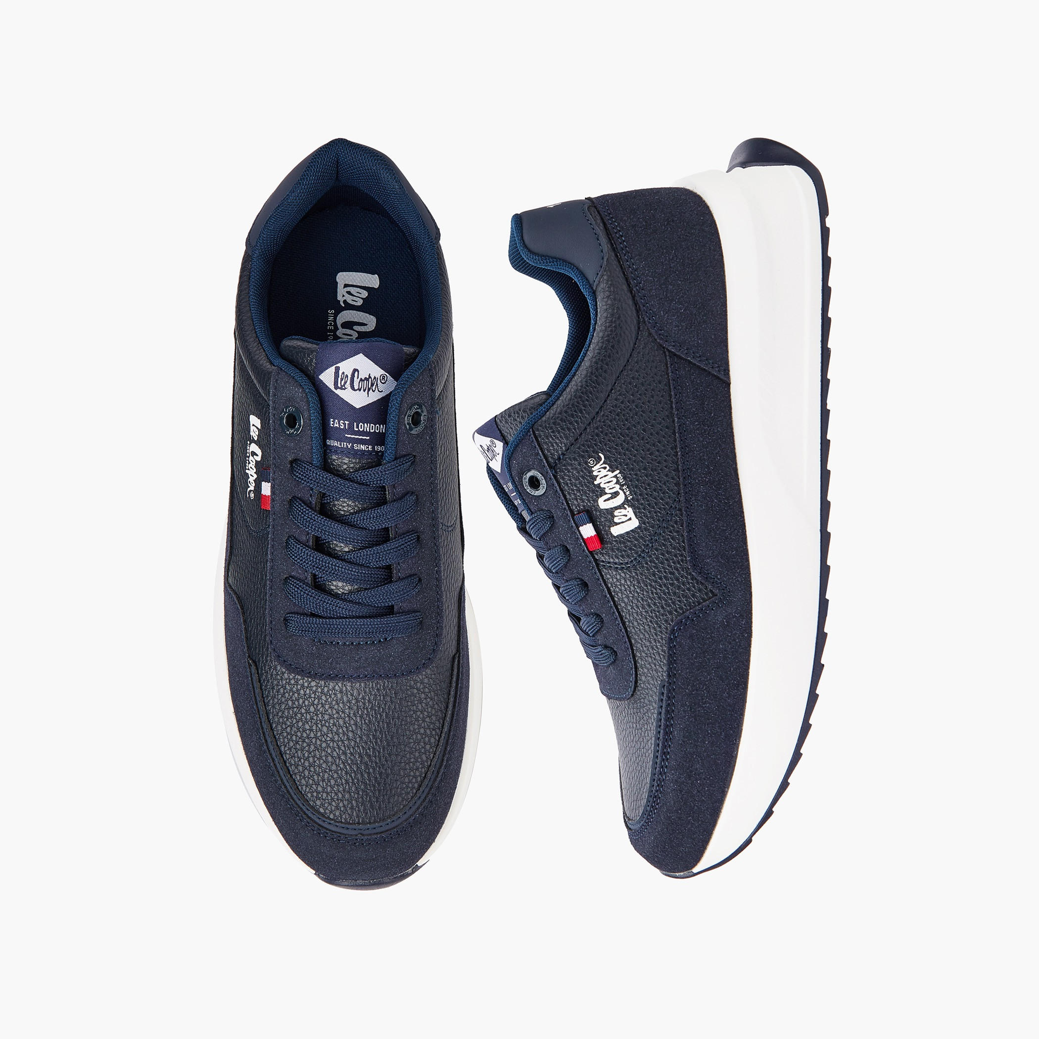 Lee Cooper Men's Panelled Lace-Up Ortholite Sneakers-men-shoes-sneakers-image-1