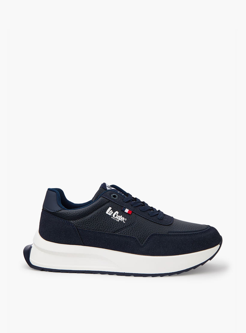 Lee Cooper Men's Panelled Lace-Up Ortholite Sneakers-men-shoes-sneakers-image-2