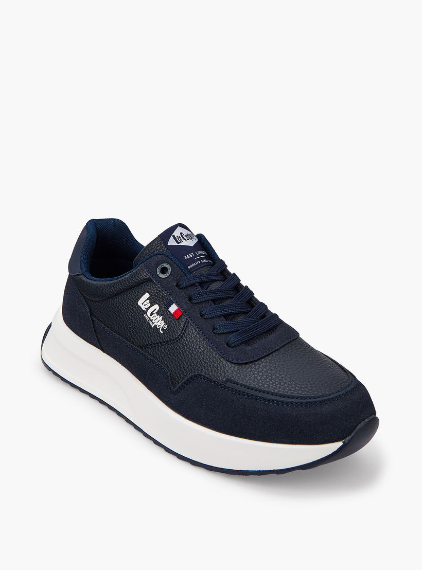 Lee Cooper Men's Panelled Lace-Up Ortholite Sneakers-men-shoes-sneakers-image-3