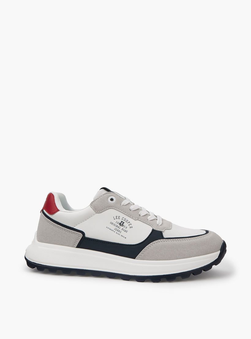 Lee Cooper Men's Panelled Lace-Up Ortholite Sneakers-men-shoes-sneakers-image-2