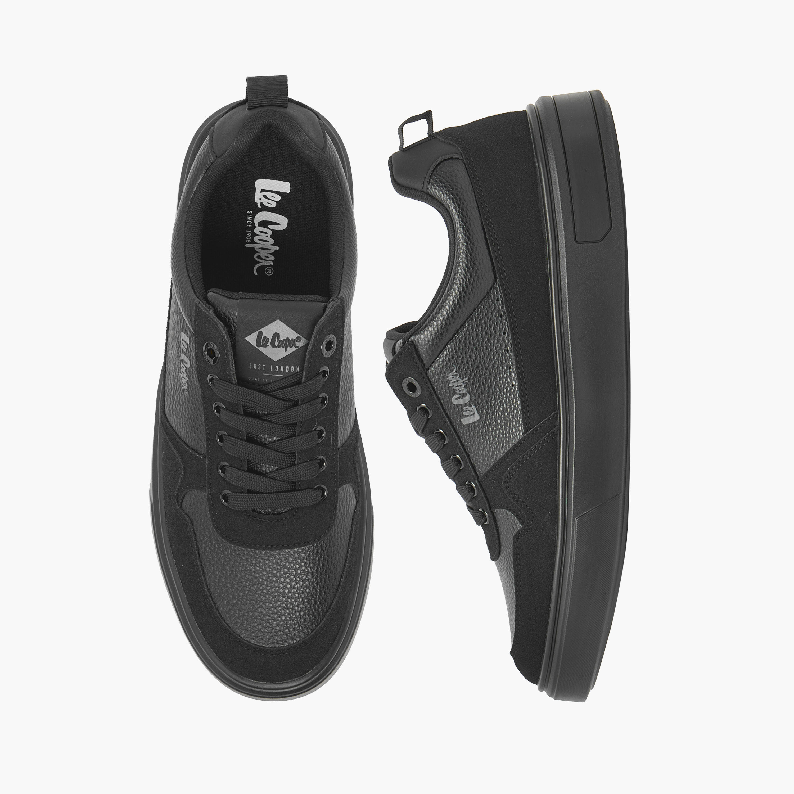حذاء سنيكرز بطول الكاحل ورباط إغلاق للرجال من لي كوبر-men-shoes-sneakers-image-1