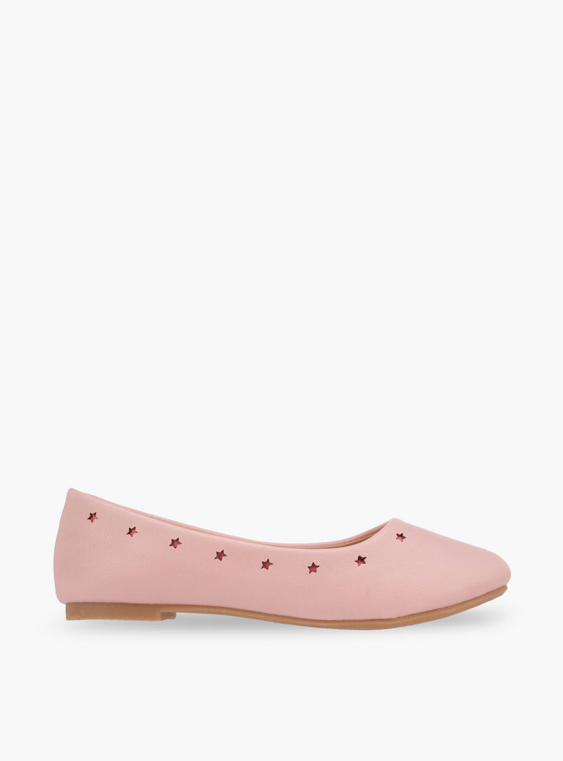 Flora Bella Girls Star Cutout Detail Ballerina Shoes-girls-shoes-ballerinas-image-3