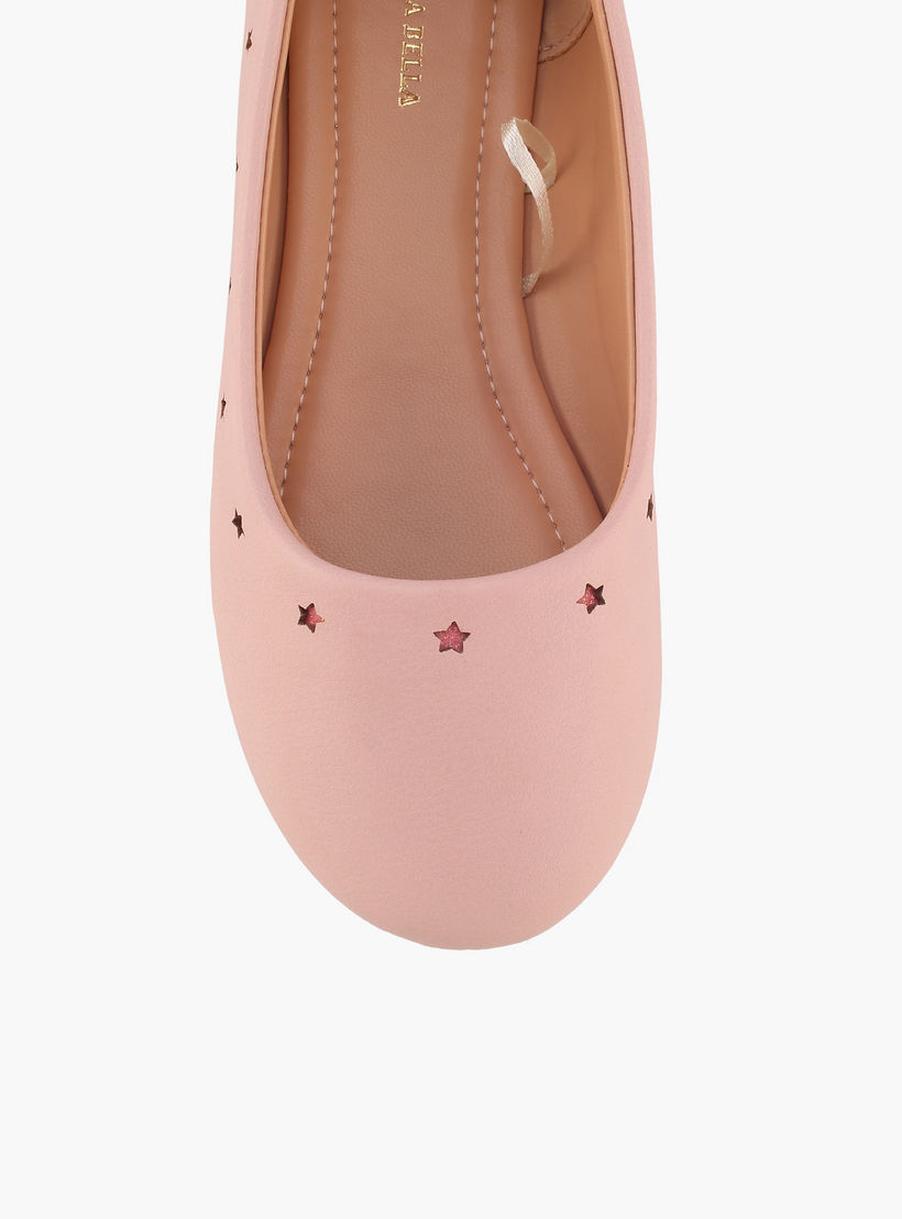 Flora Bella Girls Star Cutout Detail Ballerina Shoes-girls-shoes-ballerinas-image-4