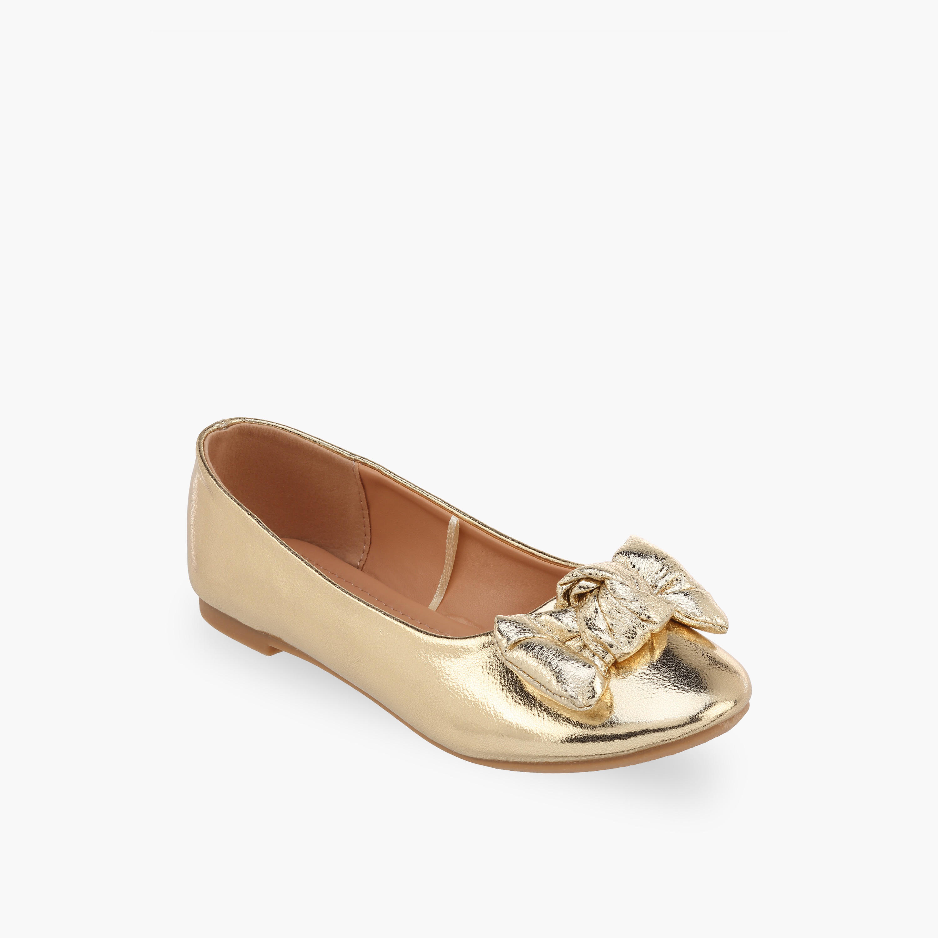 حذاء باليرينا بزينة فيونكة للبنات من فلورا بيلا-girls-shoes-ballerinas-image-2