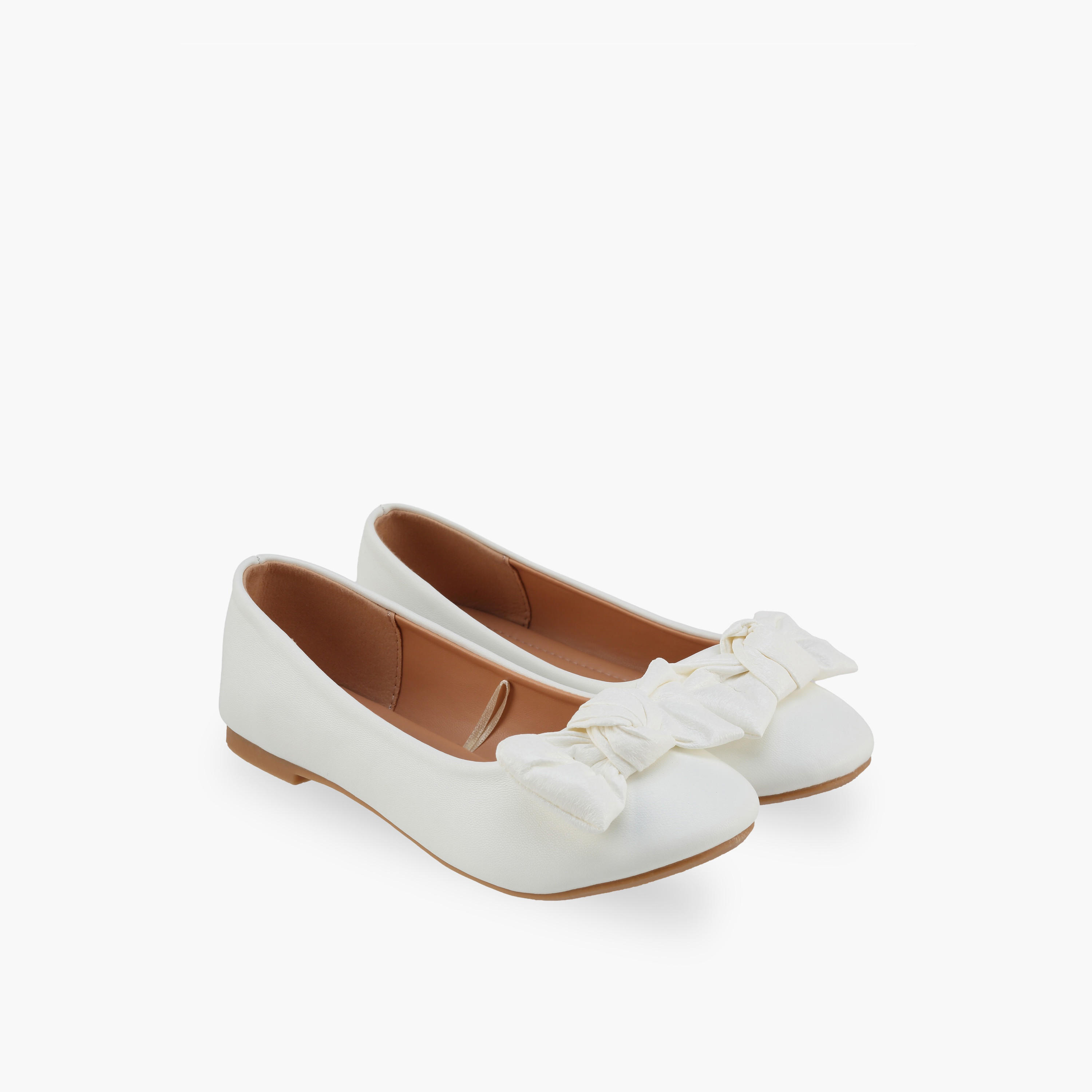 Flora Bella Girls Bow Accent Ballerina Shoes-girls-shoes-ballerinas-image-1