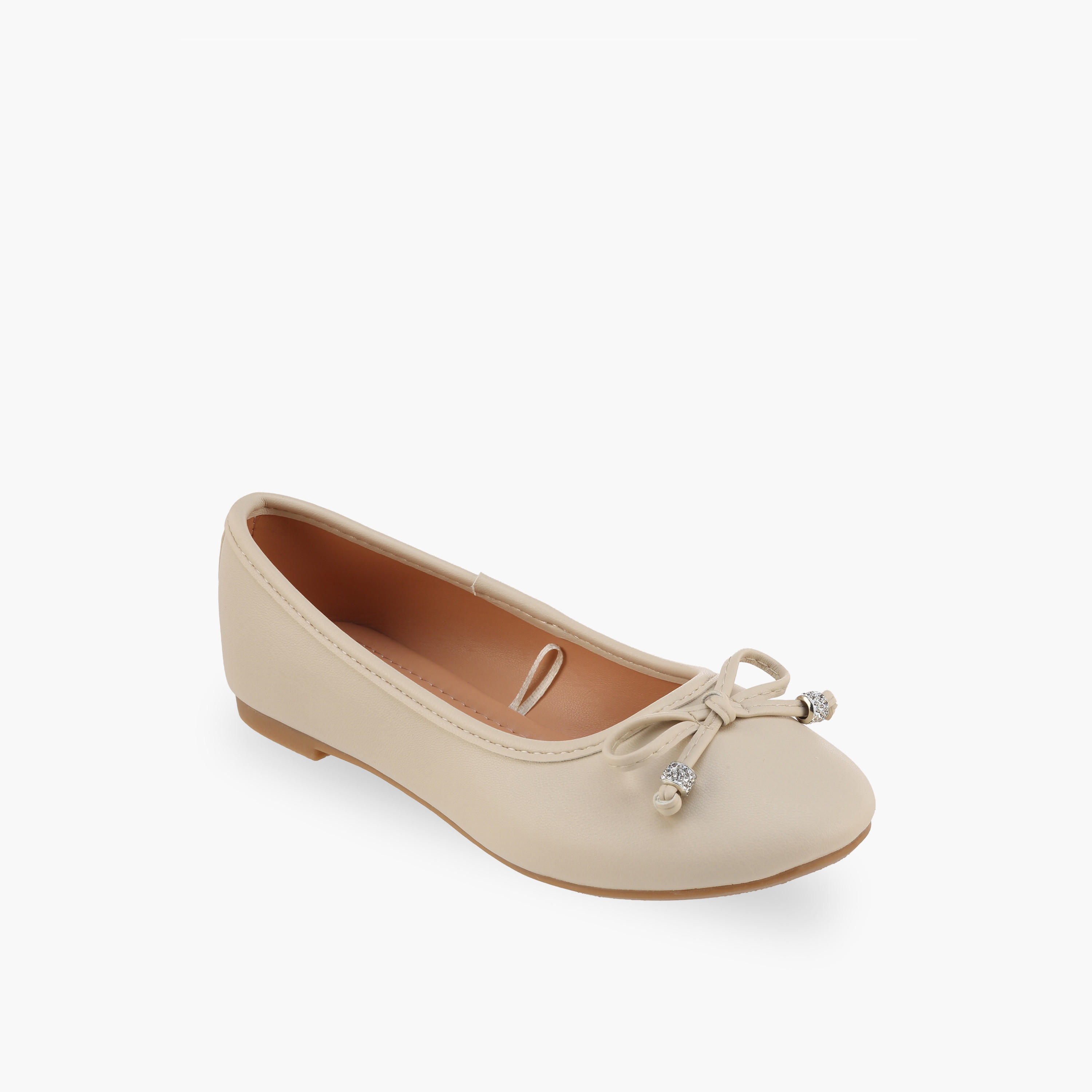 Flora Bella Girls Bow Applique Ballerina Shoes-girls-shoes-ballerinas-image-2
