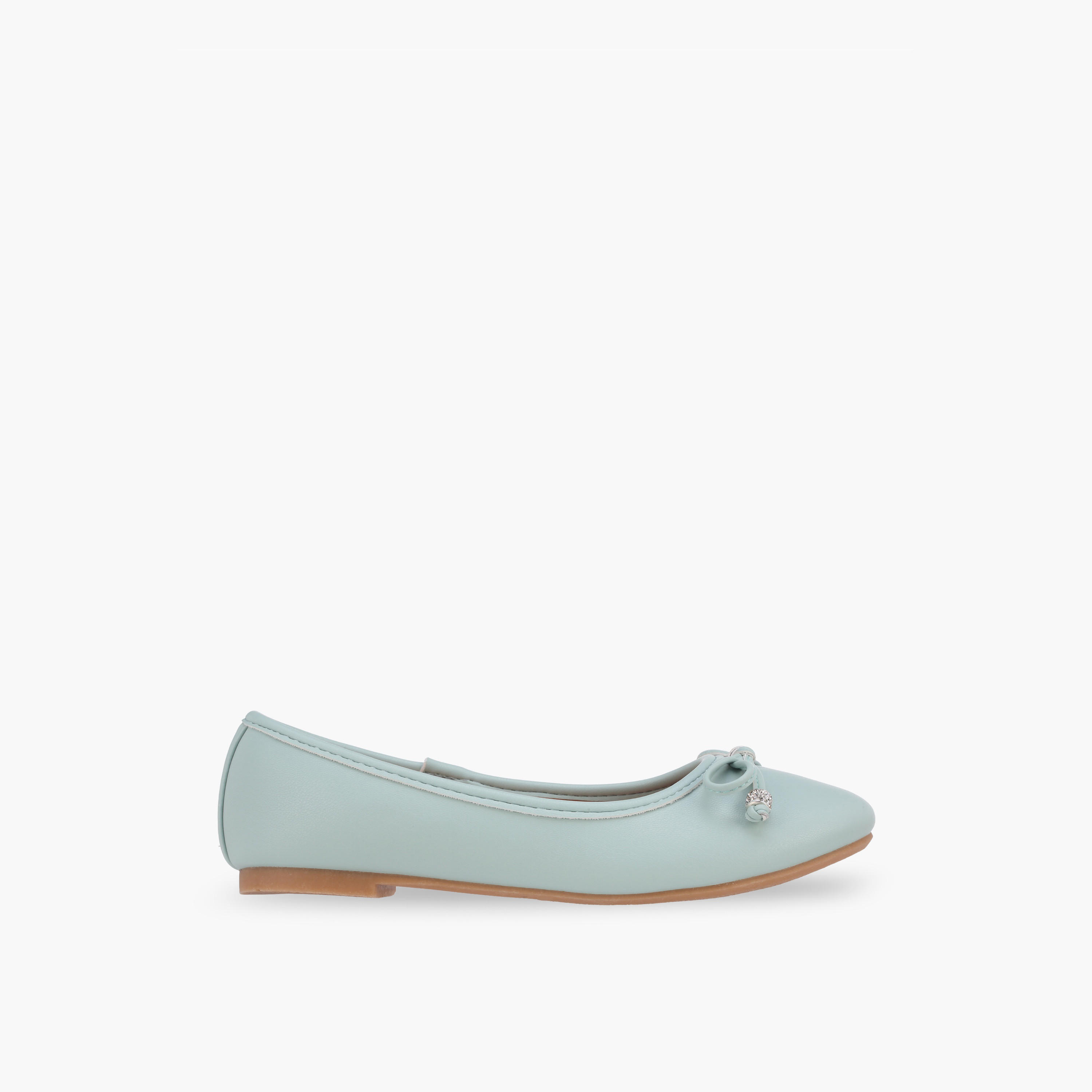 Flora Bella Girls Bow Applique Ballerina Shoes-girls-shoes-ballerinas-image-3