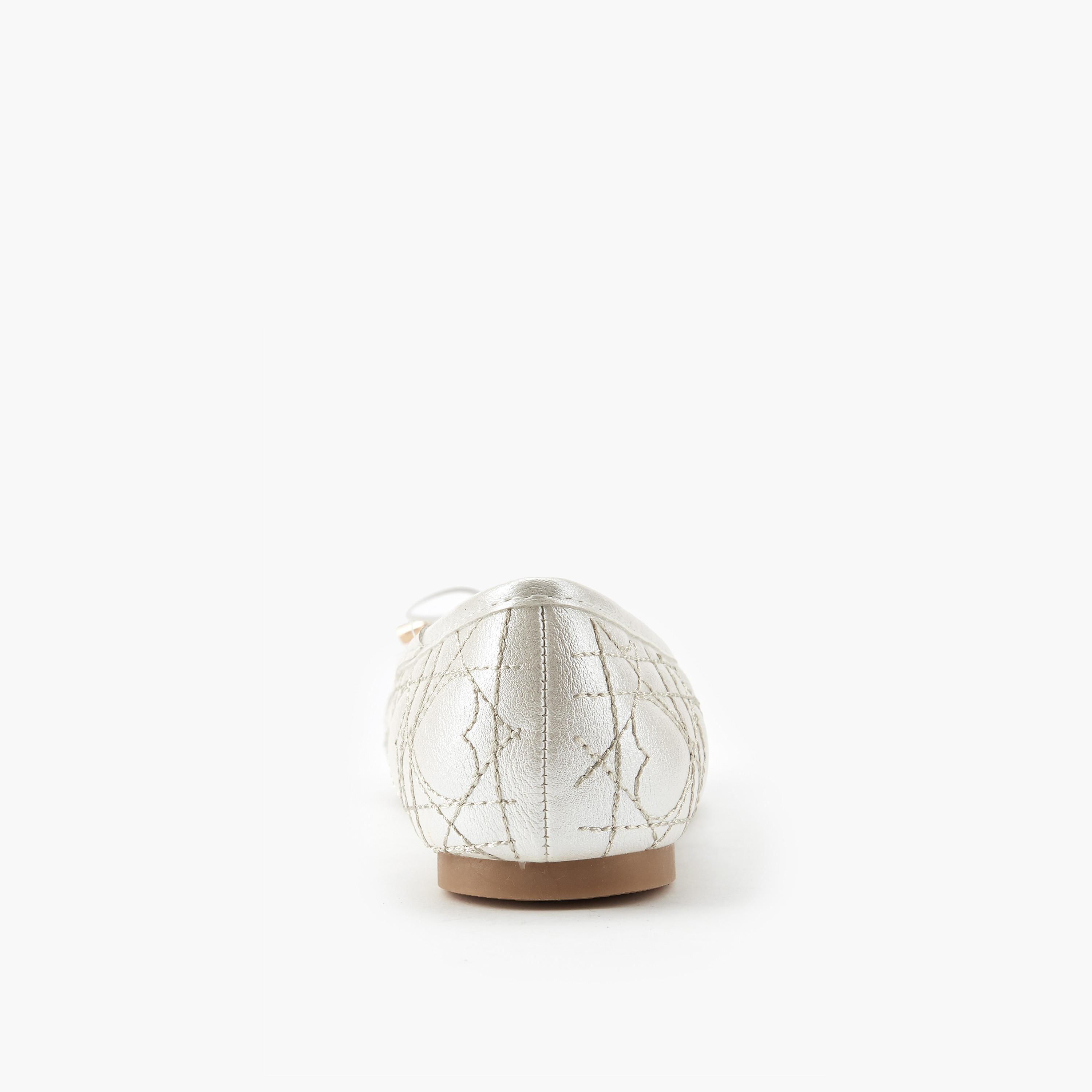 Little Missy Girls' Quilted Ballerina Shoes-girls-shoes-ballerinas-image-5