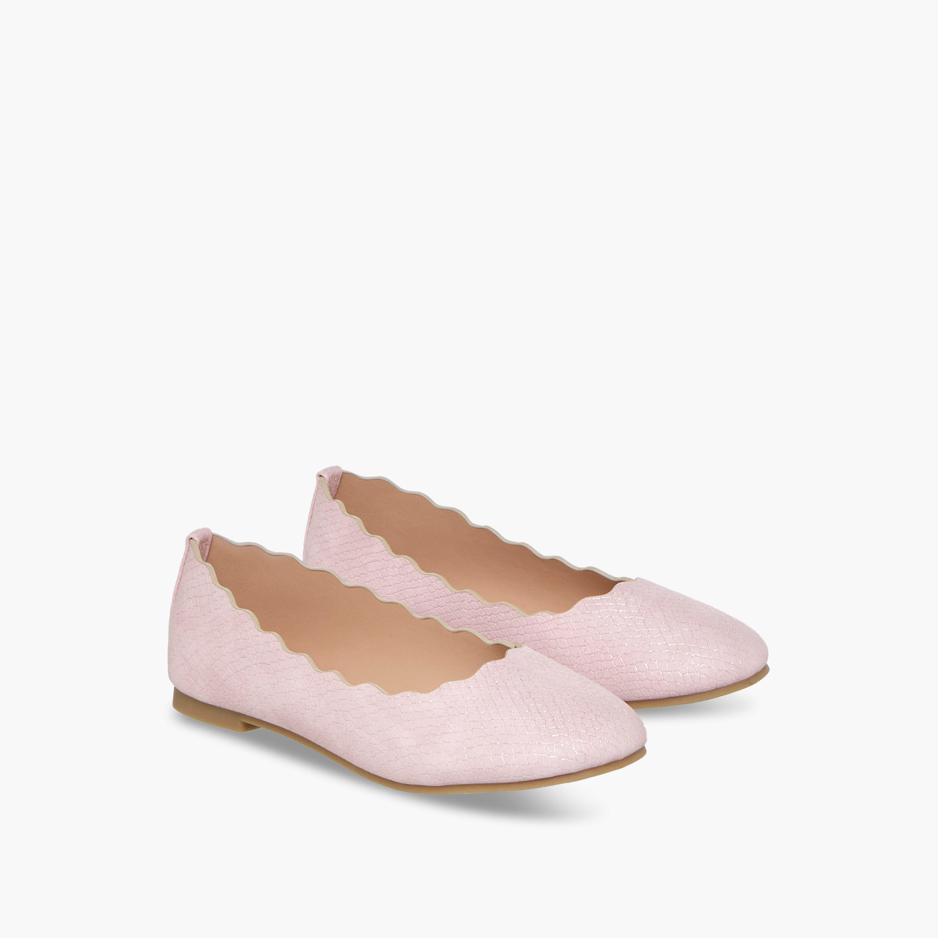 Little Missy Textured Slip-On Ballerina Shoes-girls-shoes-ballerinas-image-1